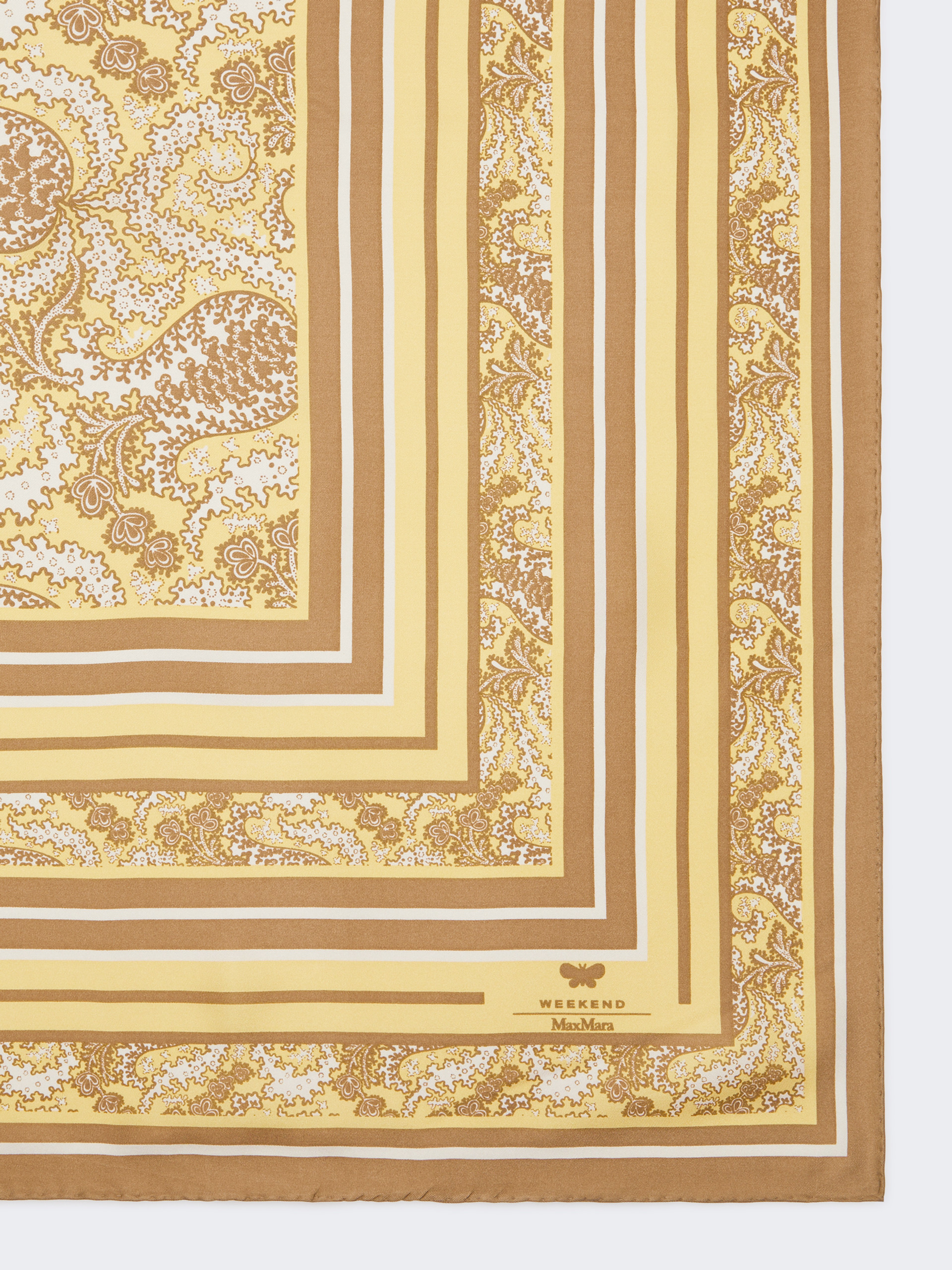Printed silk foulard - GREEN - Weekend Max Mara - 2