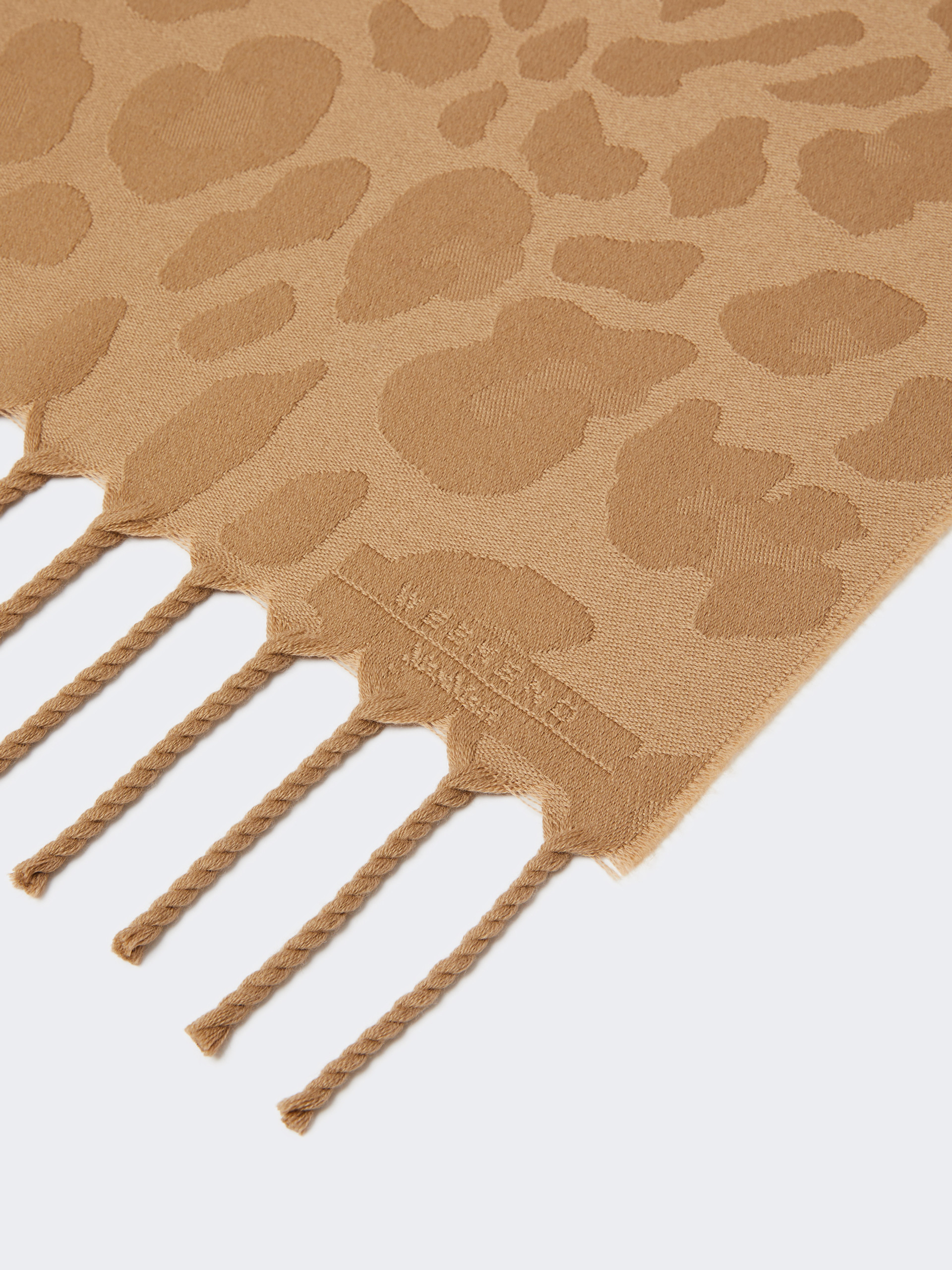 Jacquard wool stole - BEIGE - Weekend Max Mara - 2