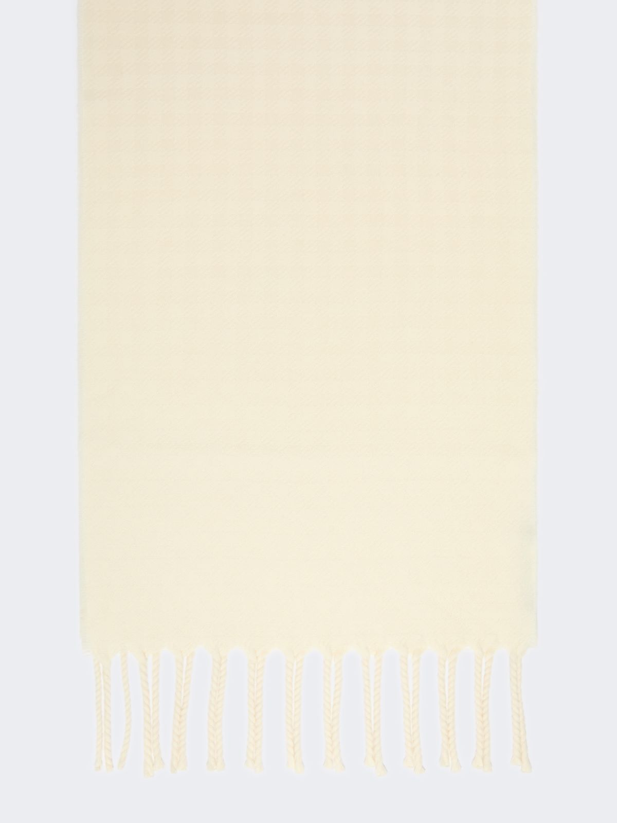 Jacquard wool stole - IVORY - Weekend