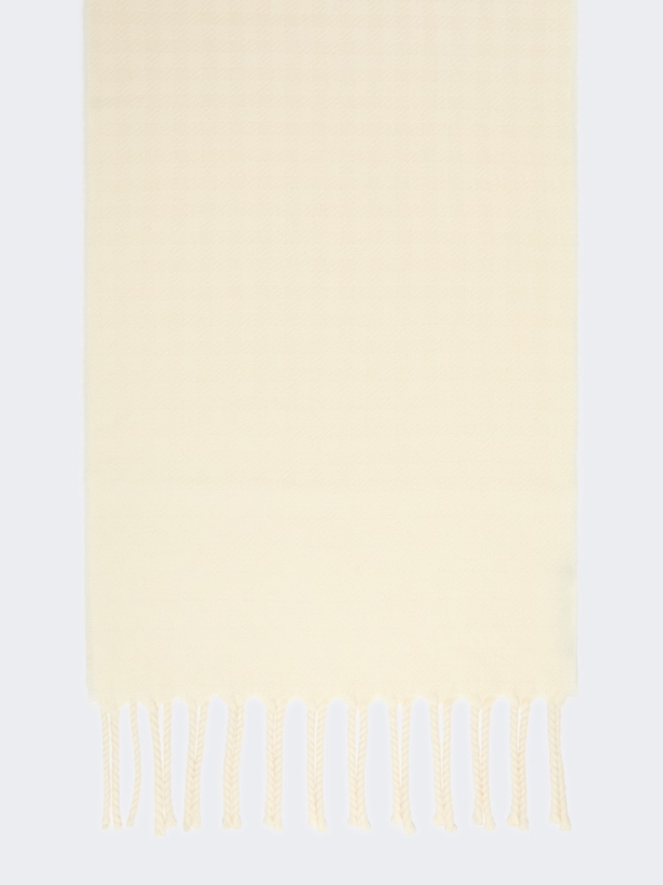 Jacquard wool stole - IVORY - Weekend - 2