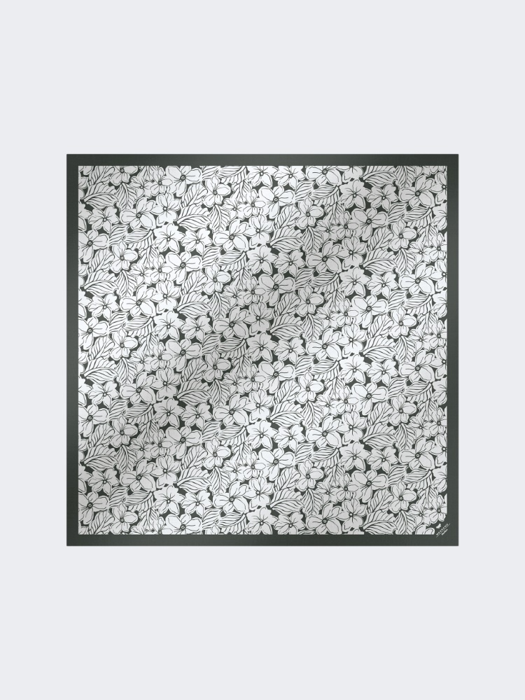 Modal and silk maxi square - OPTICAL WHITE - Weekend