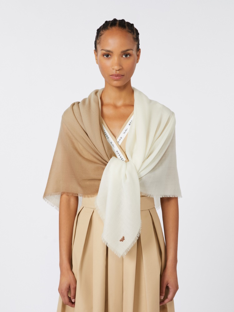 Gradient wool shawl - CAMEL - Weekend - 2