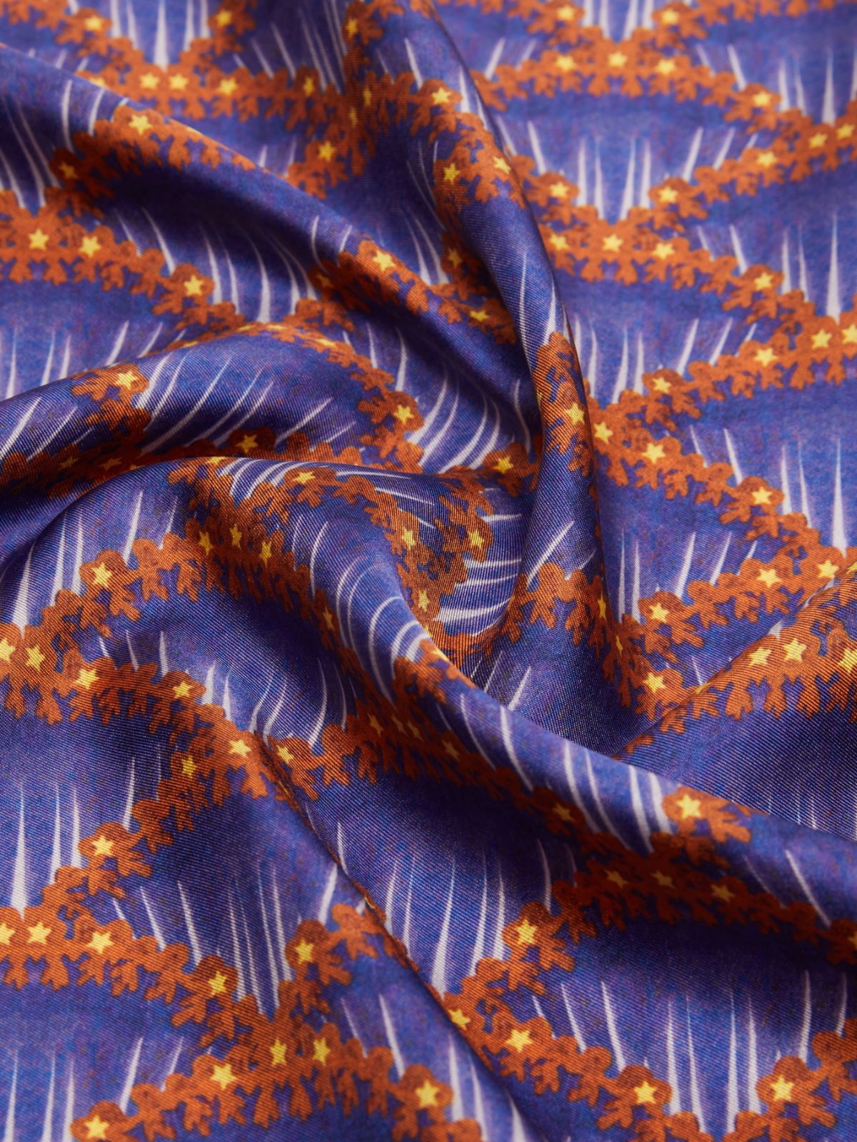 Printed silk twill foulard - LILAC - Weekend - 3
