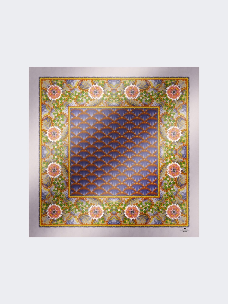 Printed silk twill foulard - LILAC - Weekend