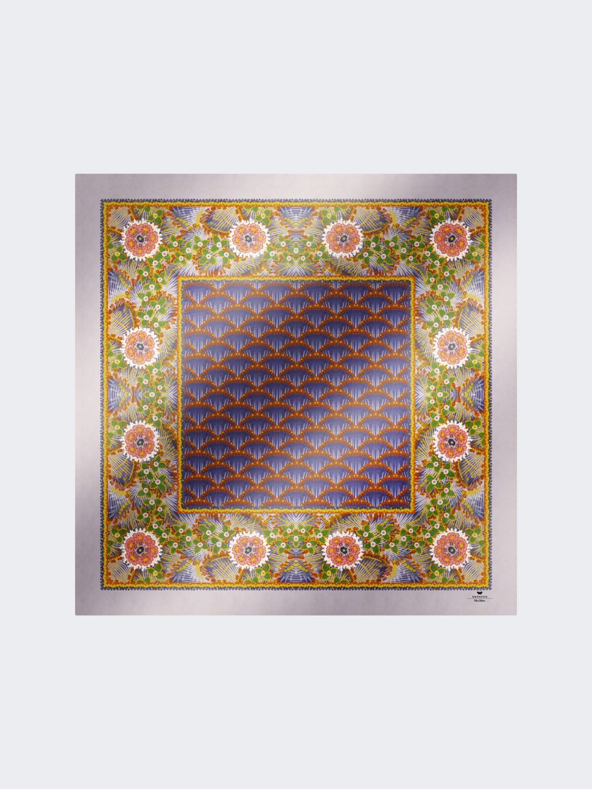 Printed silk twill foulard - LILAC - Weekend