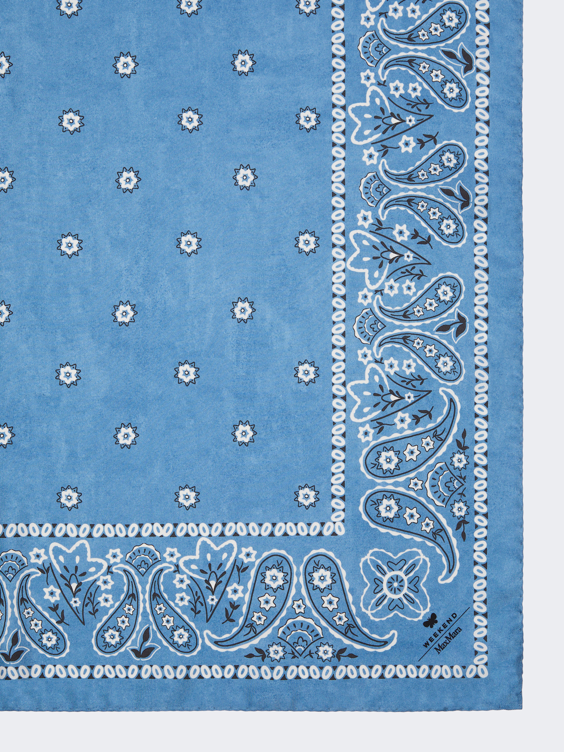 Bandanna print silk foulard - LIGHT BLUE - Weekend Max Mara - 2