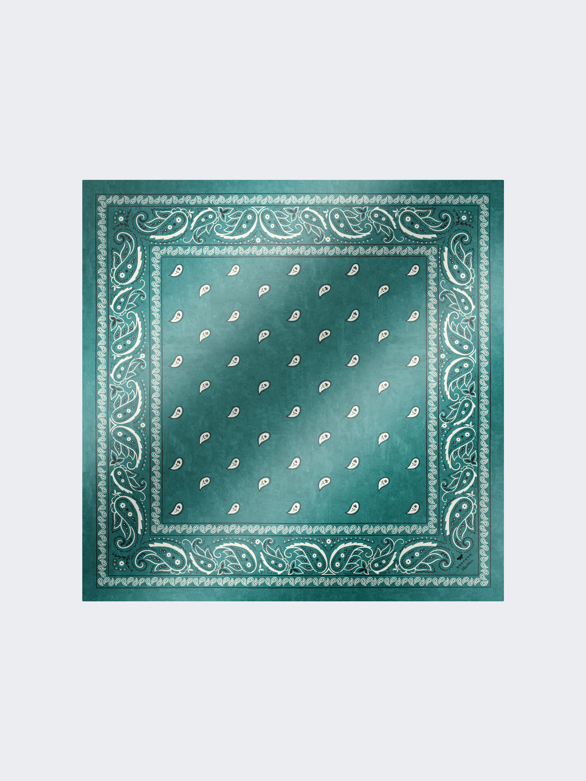Bandanna print silk foulard - GREEN - Weekend Max Mara