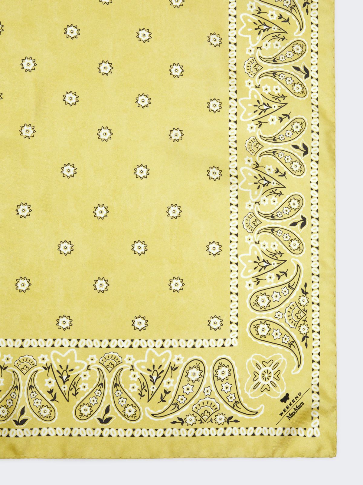 Bandanna print silk foulard - GREEN - Weekend - 2