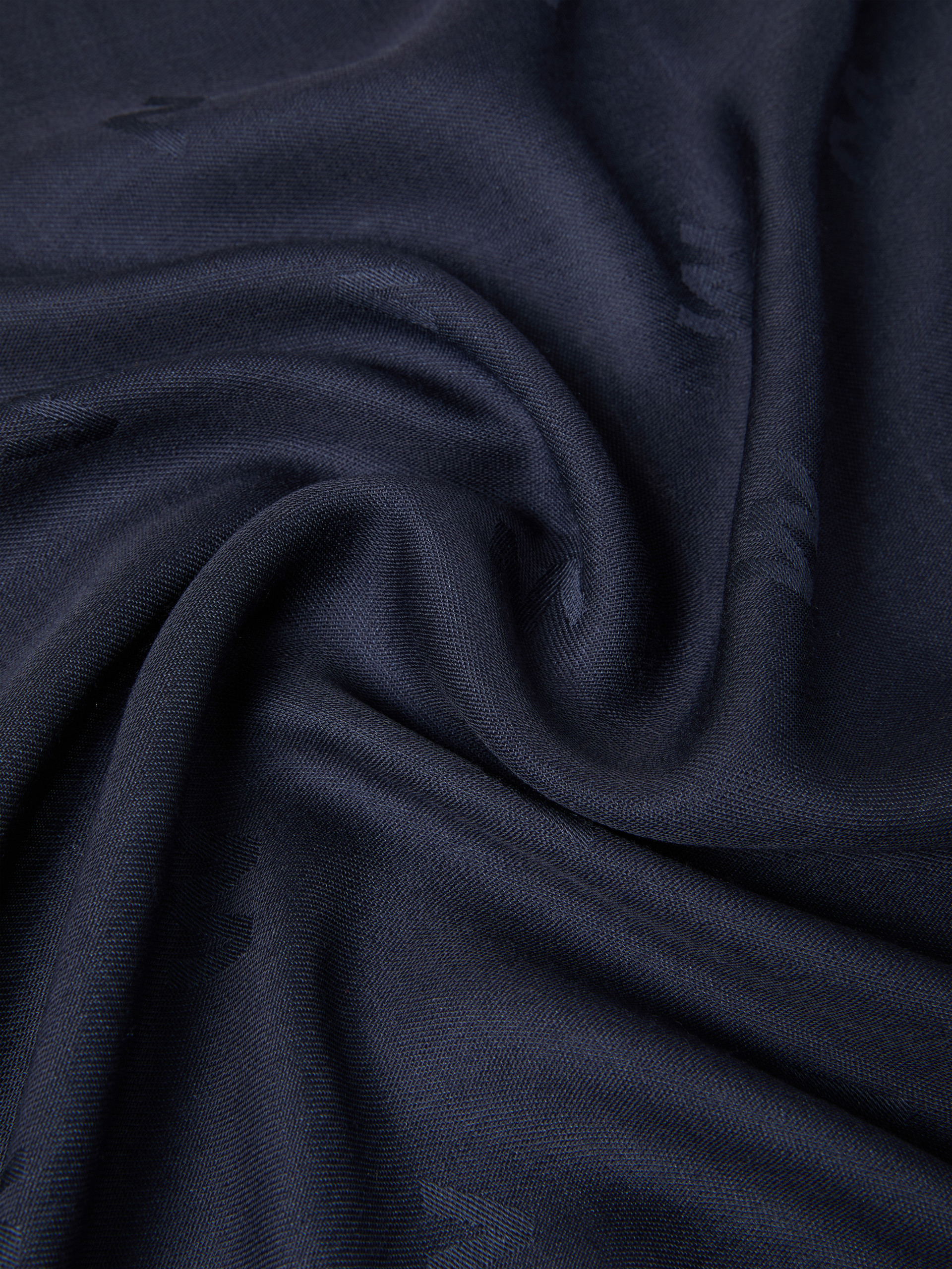 Jacquard-knit wool and silk shawl - MIDNIGHTBLUE - Weekend Max Mara - 3