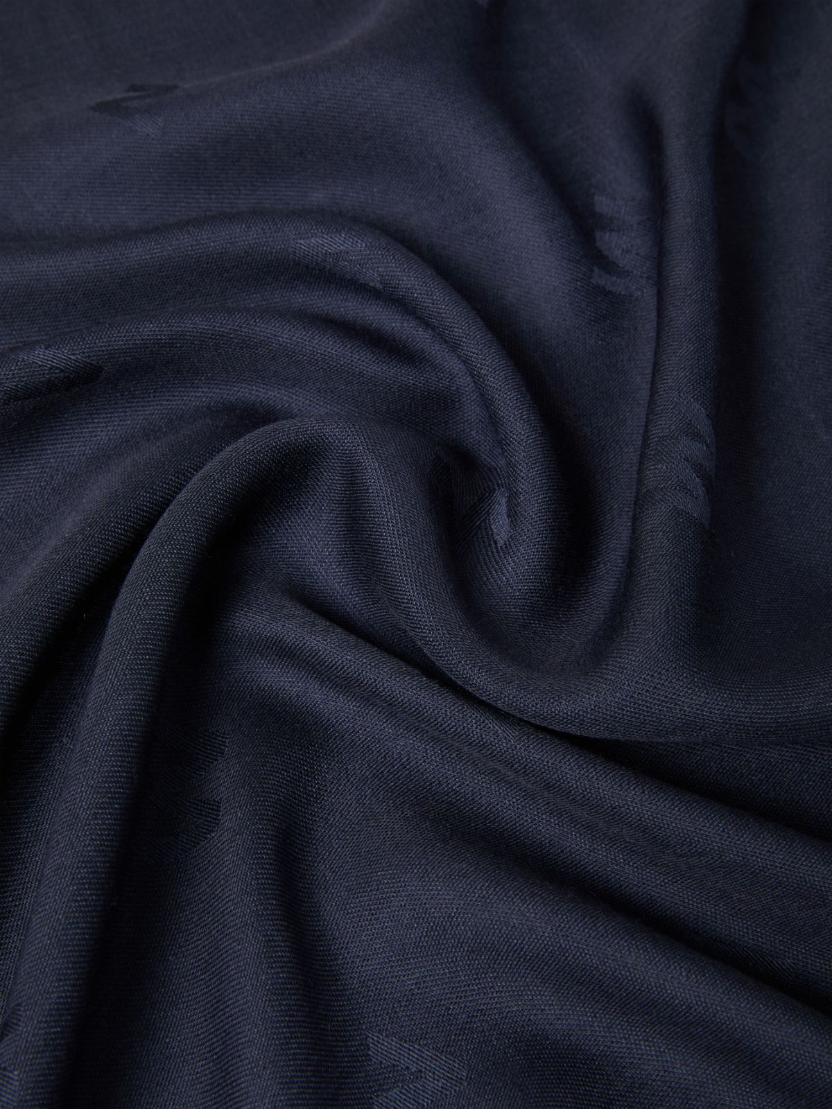 Jacquard-knit wool and silk shawl - MIDNIGHTBLUE - Weekend - 3