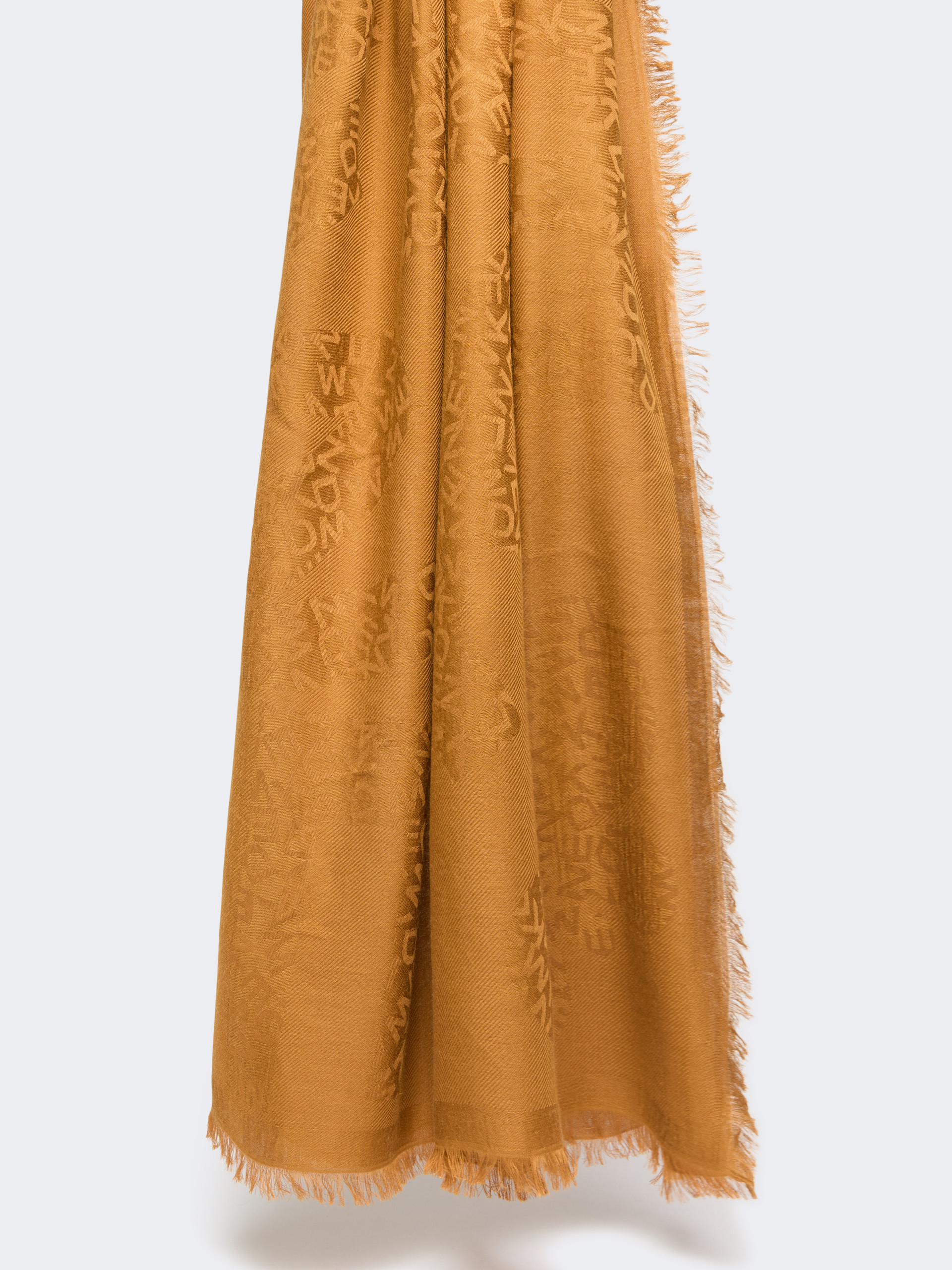 Jacquard-knit modal and cashmere shawl - CAMEL - Weekend Max Mara