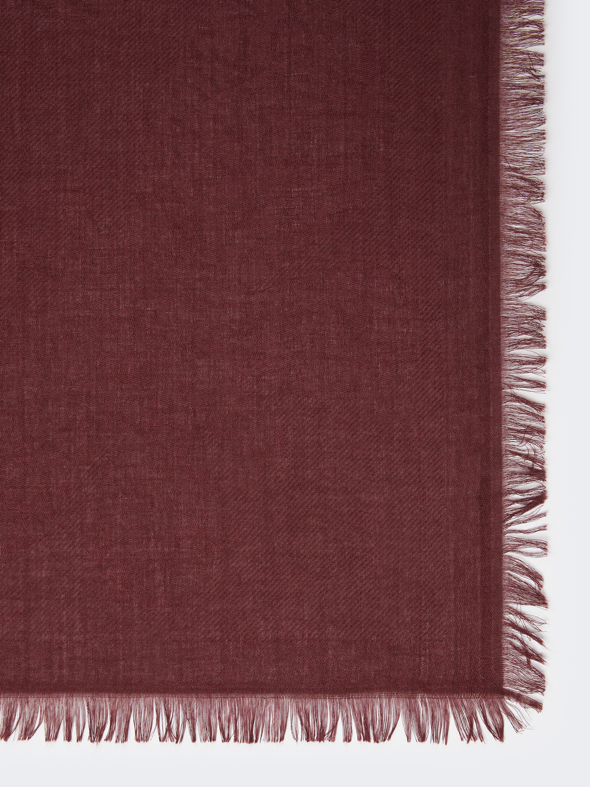 Jacquard-knit modal and cashmere shawl - BORDEAUX - Weekend Max Mara - 2