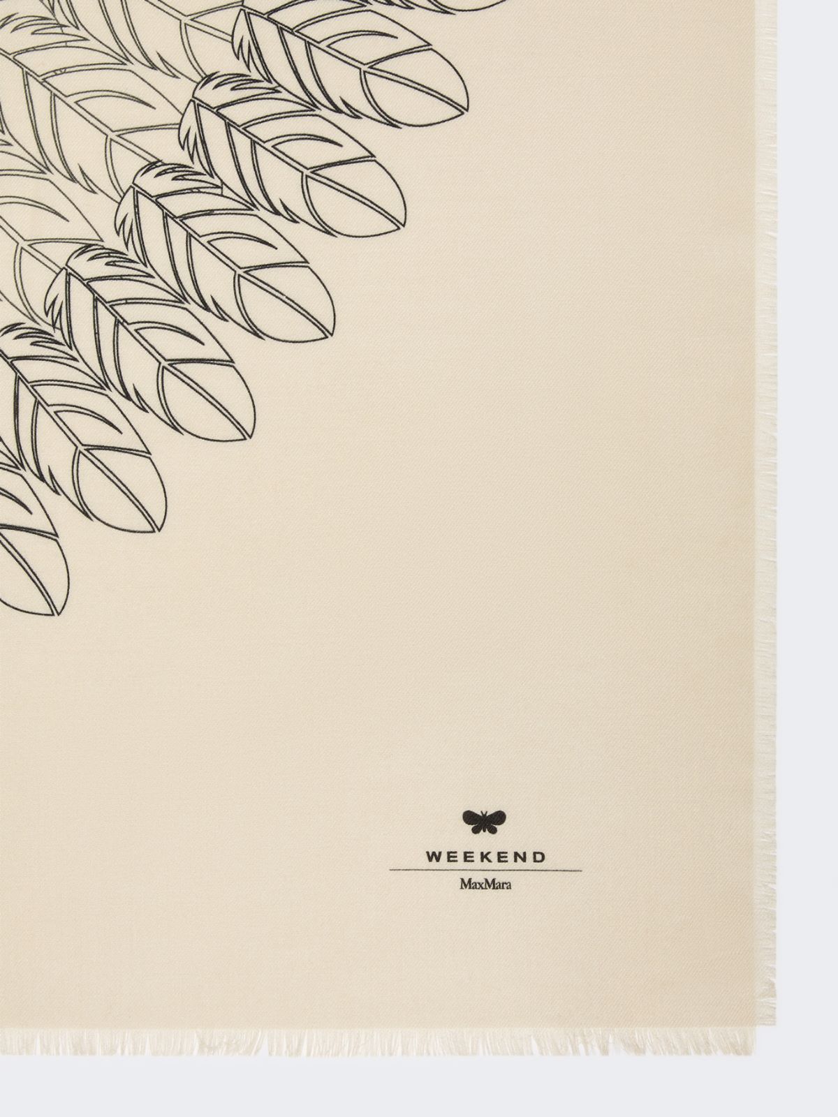 Wool and silk stole - DARK GREY - Weekend - 2