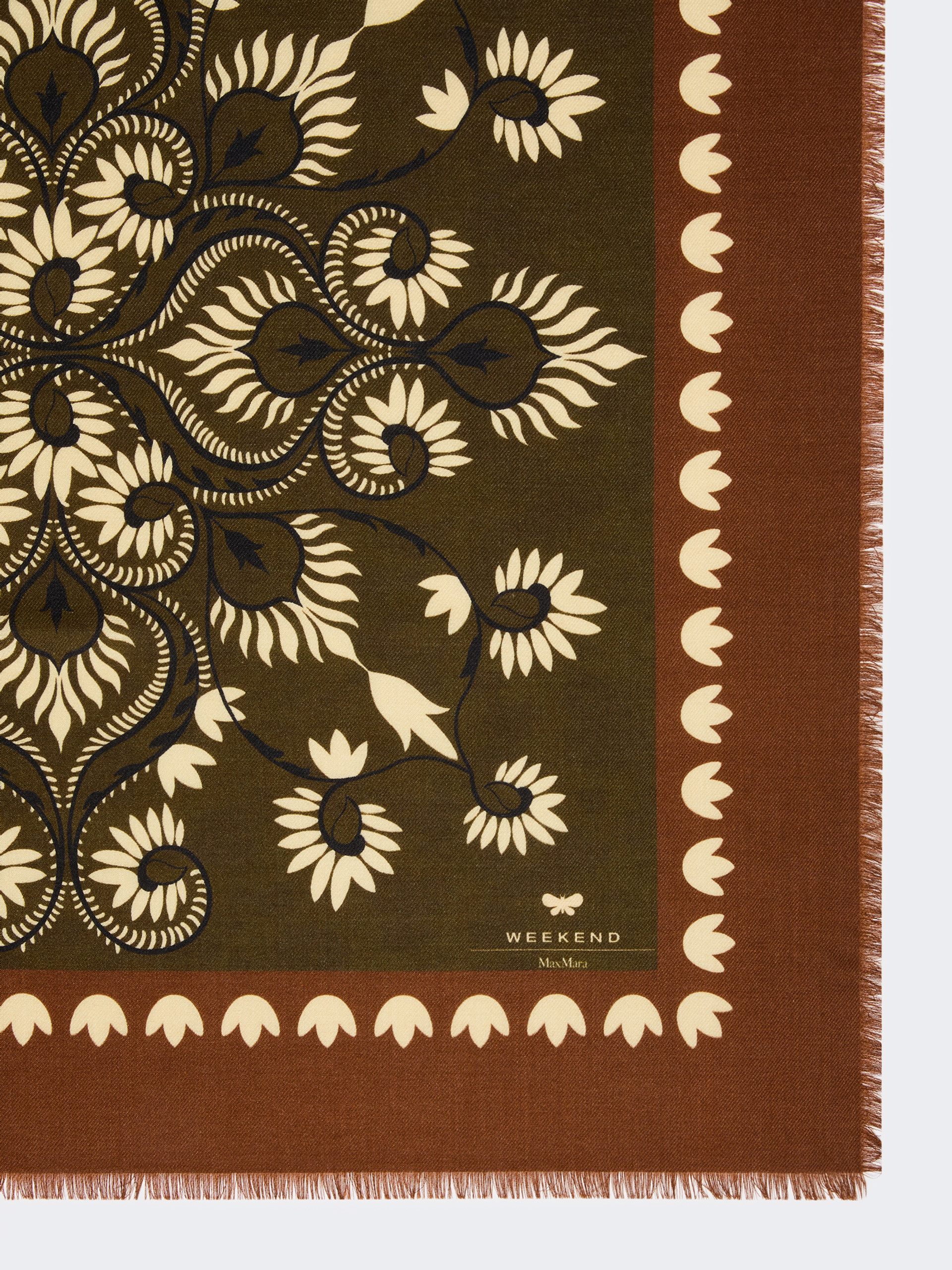 Wool and silk stole - CARAMEL - Weekend Max Mara - 2