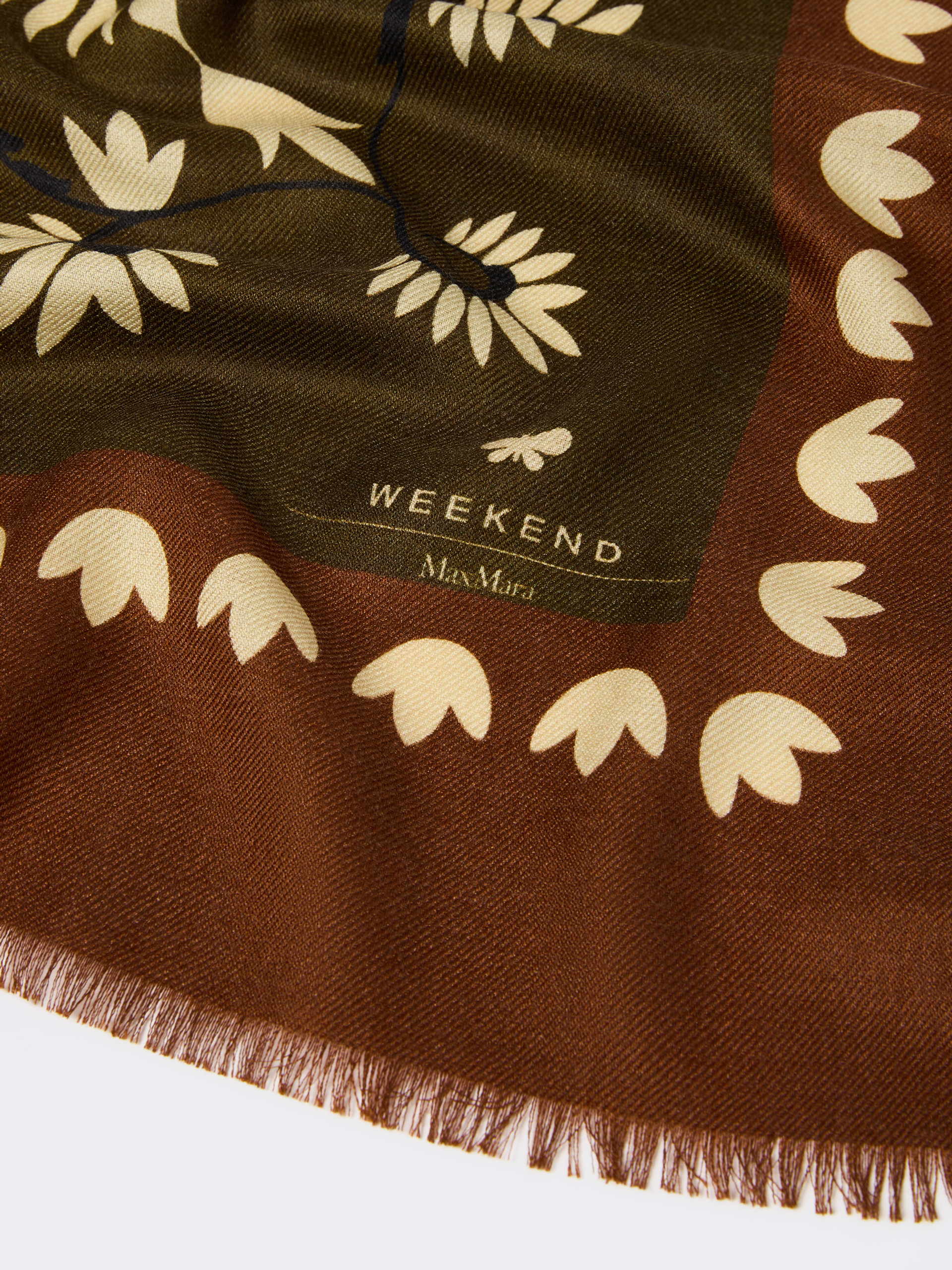 Wool and silk stole - CARAMEL - Weekend Max Mara - 3