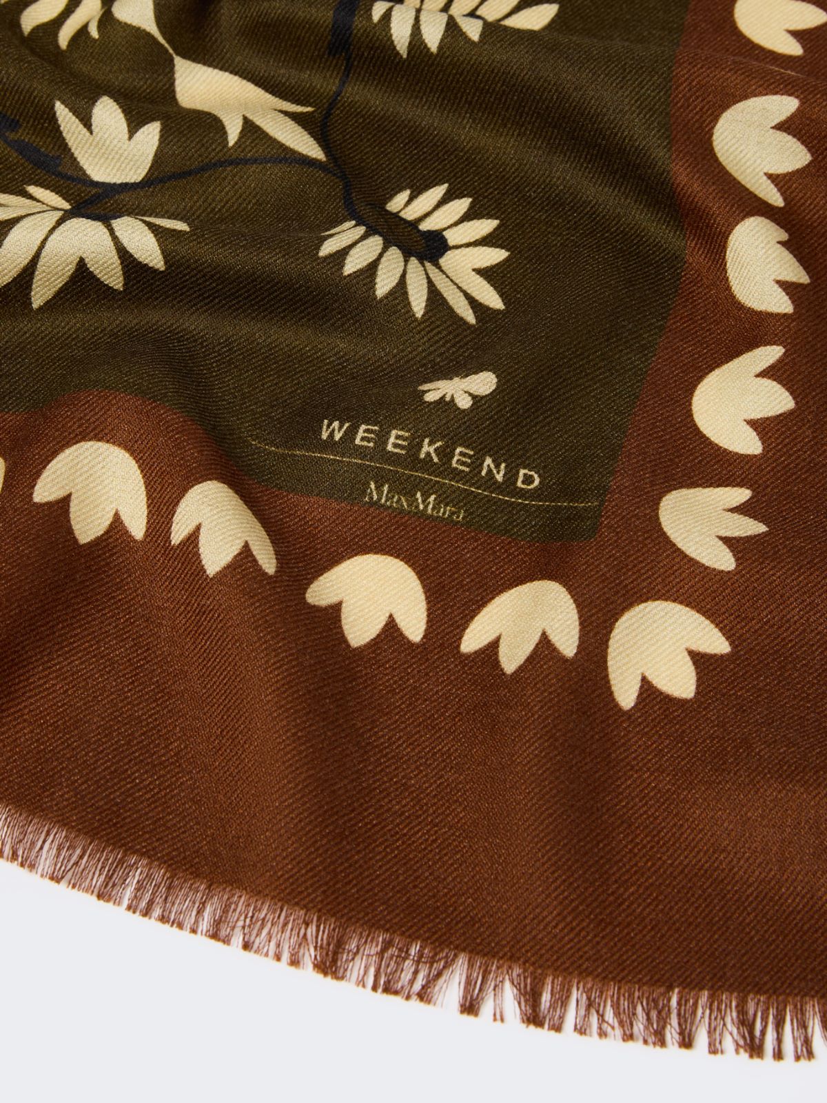 Wool and silk stole - CARAMEL - Weekend - 3