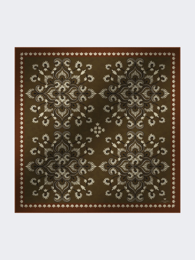 Wool and silk stole - CARAMEL - Weekend