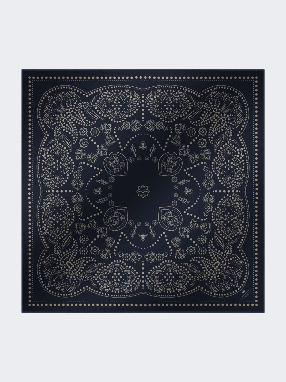 Wool and silk stole - MIDNIGHTBLUE - Weekend