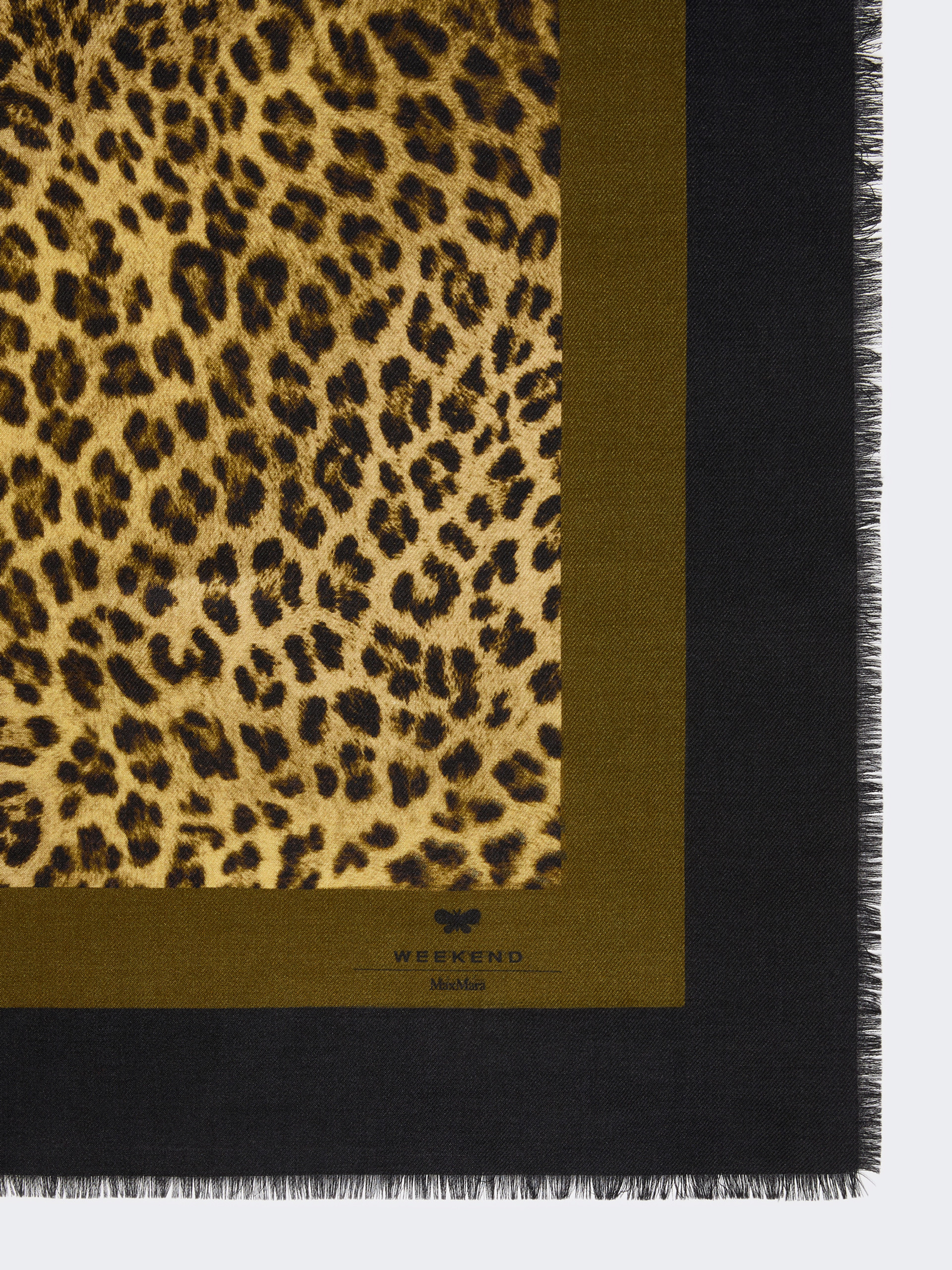 Wool and silk stole - BLACK - Weekend Max Mara - 2