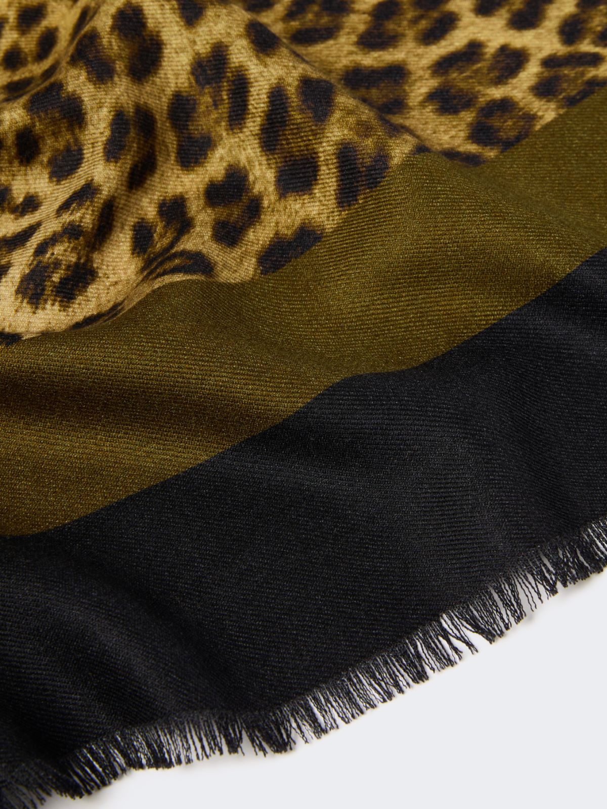 Wool and silk stole - BLACK - Weekend - 3