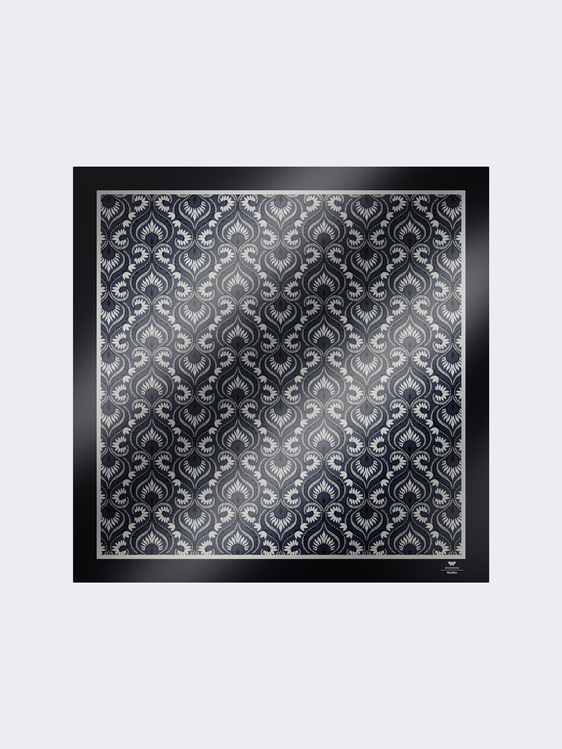 Printed silk square foulard - NAVY - Weekend Max Mara