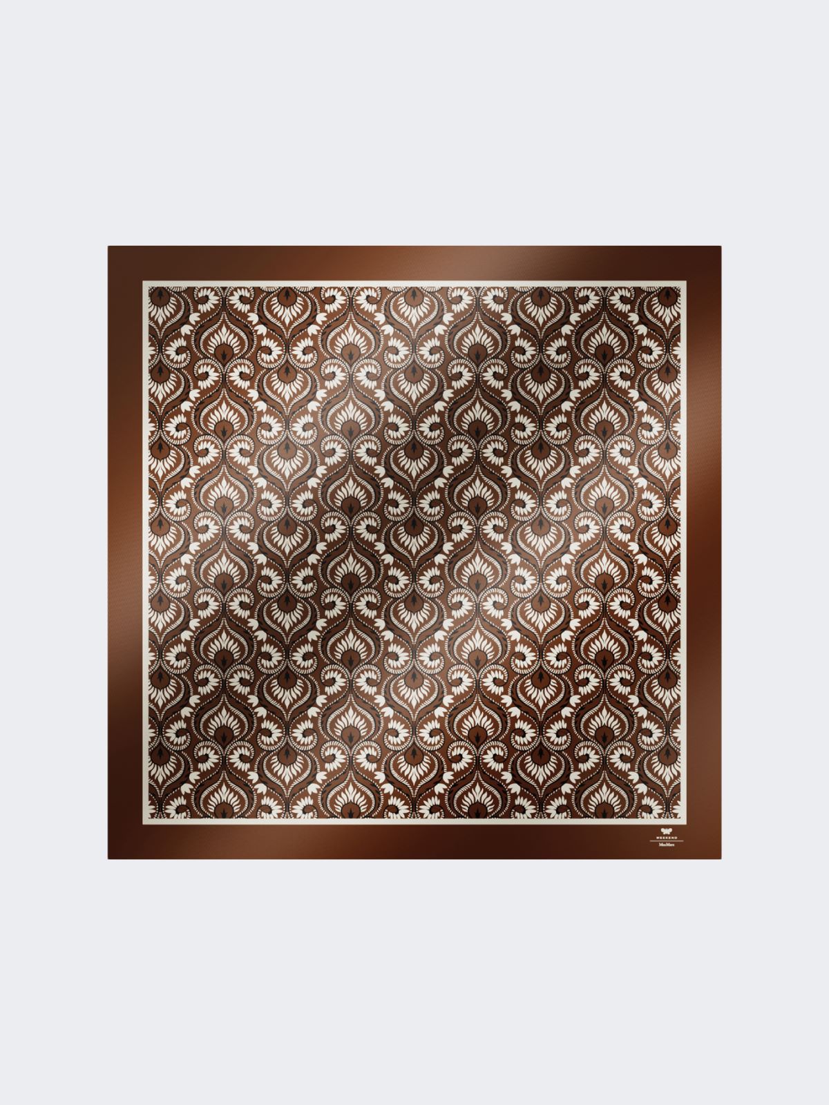 Printed silk yoke - CARAMEL - Weekend