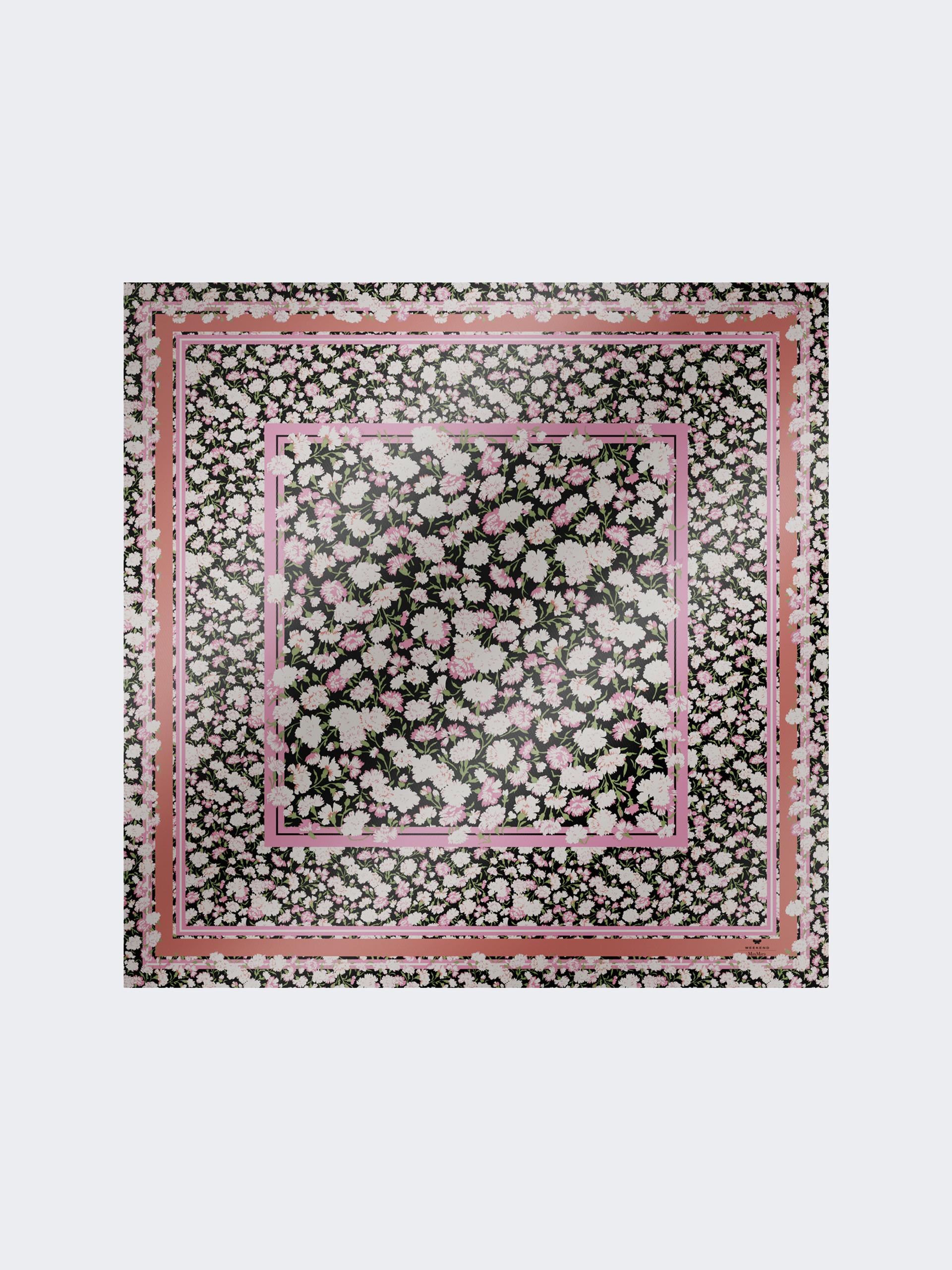 Patterned silk twill foulard, pink | Weekend Max Mara