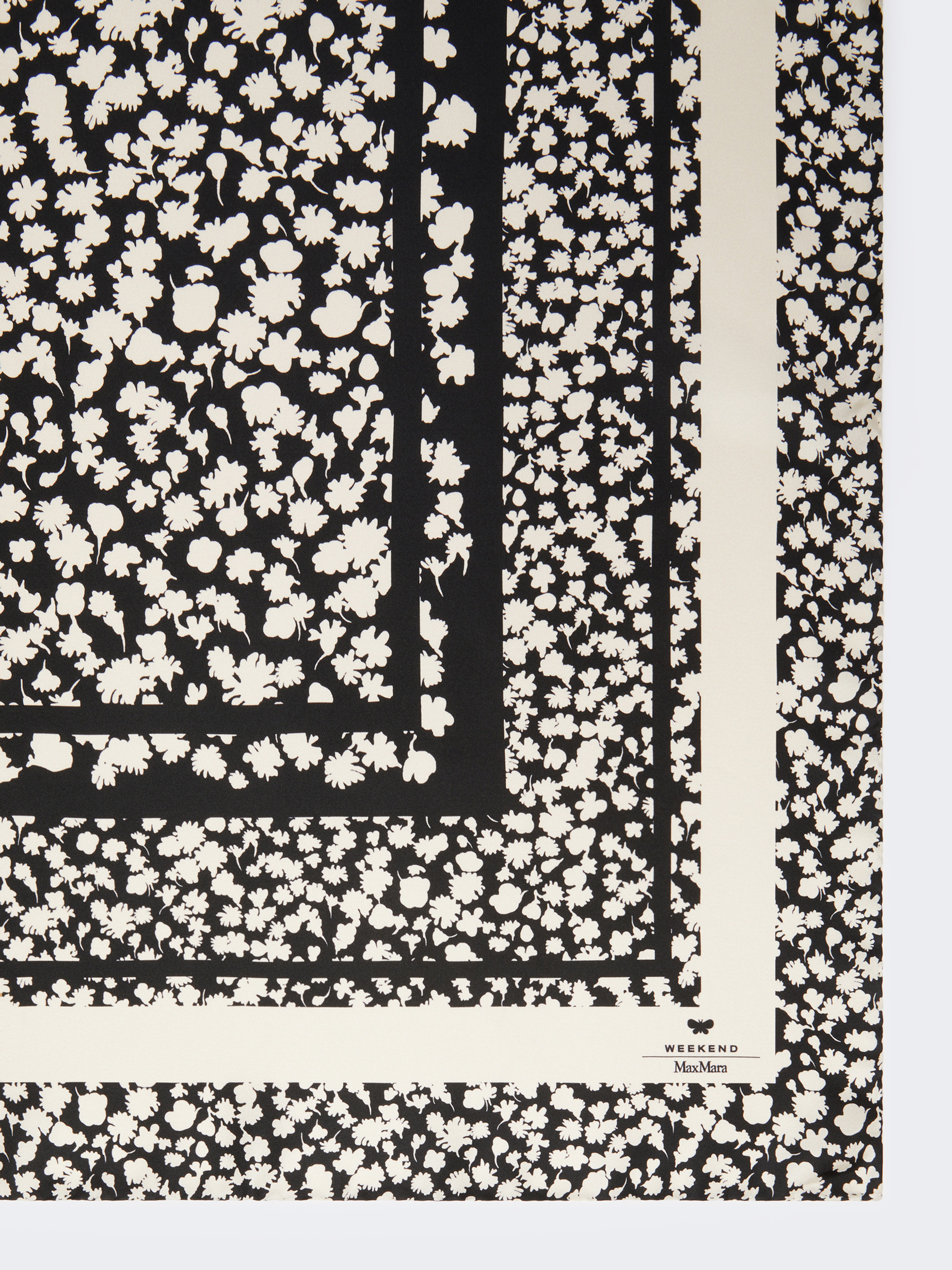 Patterned silk twill foulard - BLACK - Weekend Max Mara - 2