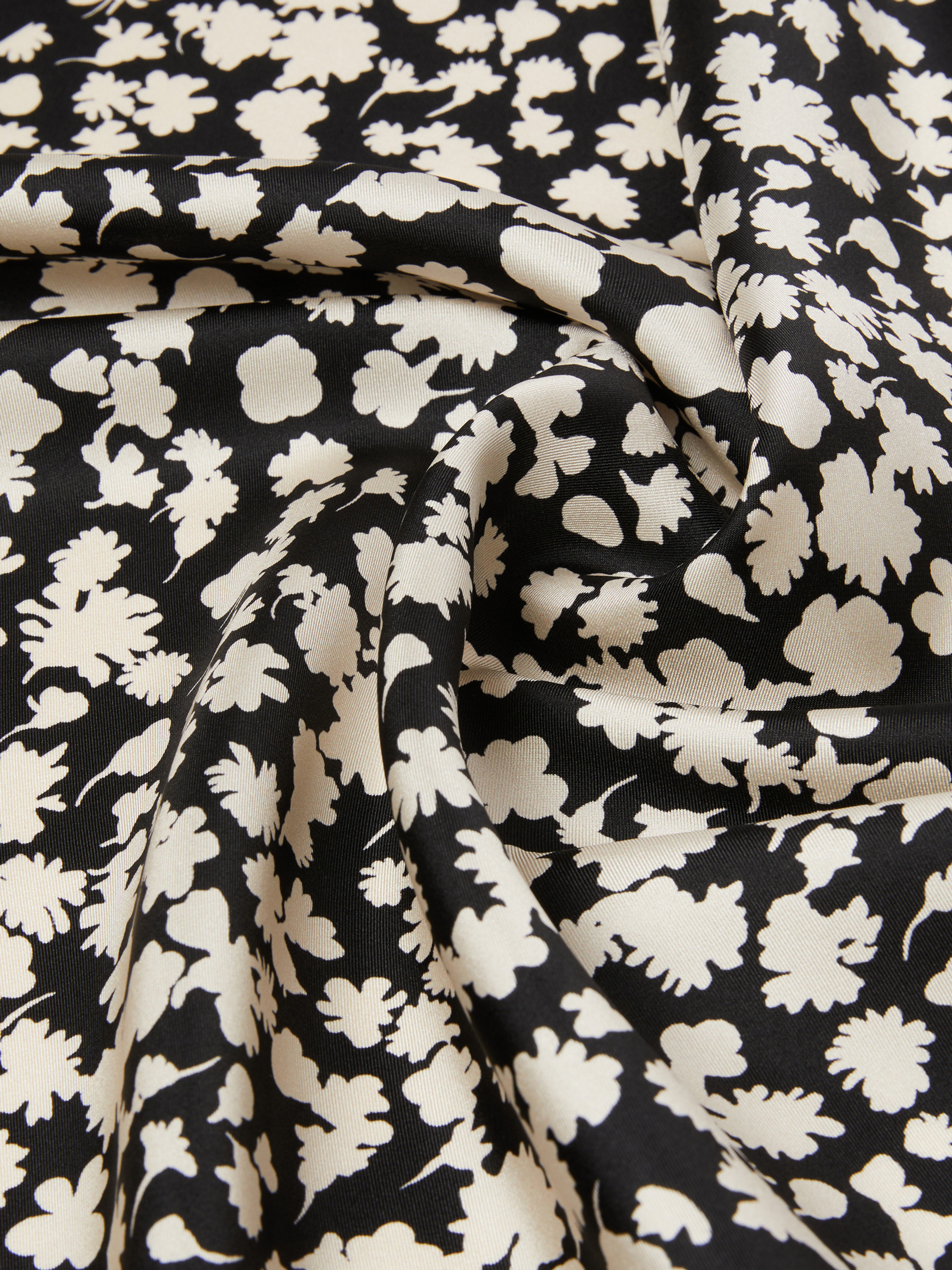 Patterned silk twill foulard - BLACK - Weekend Max Mara - 3