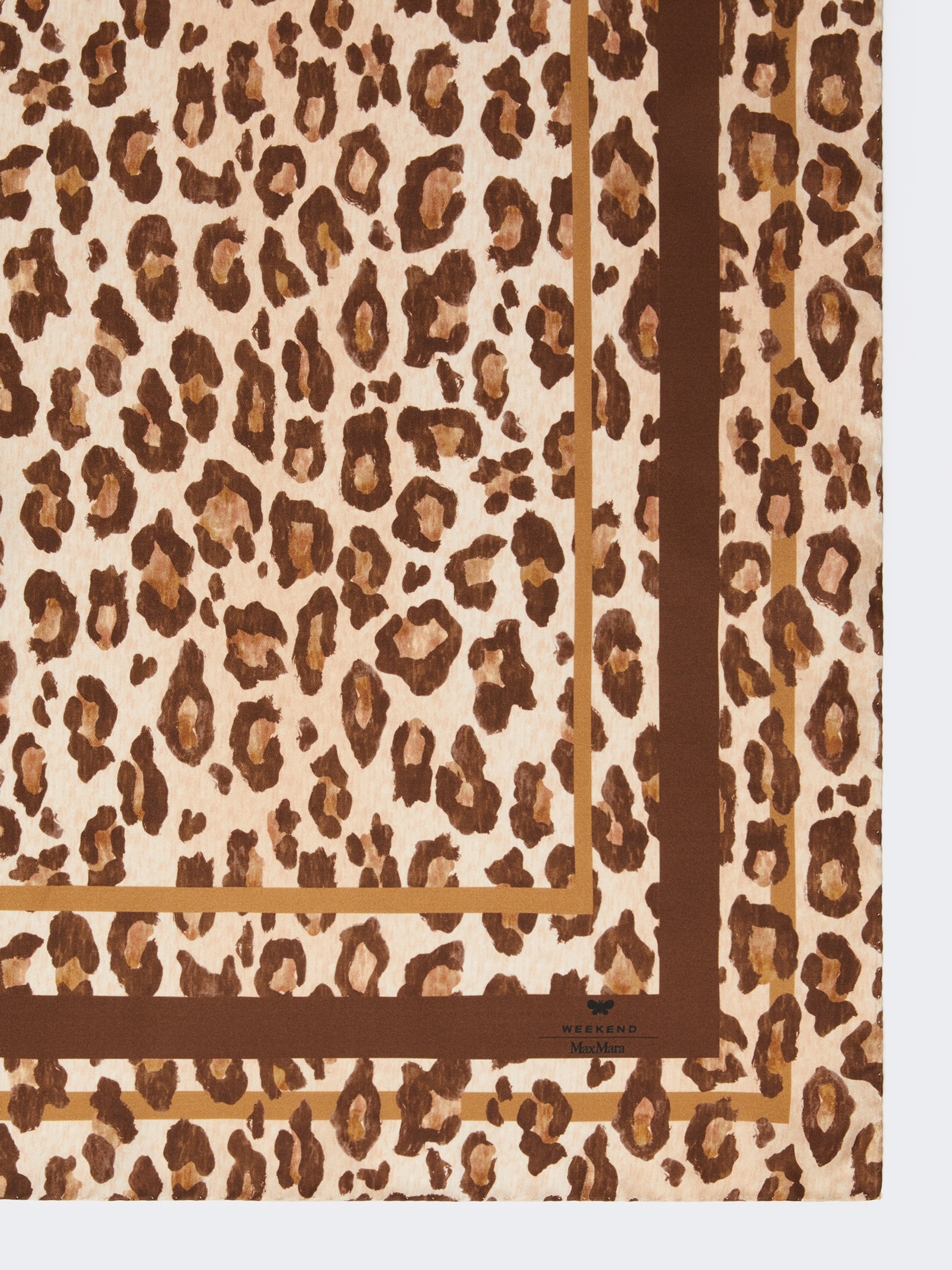 Patterned silk twill foulard - BLACK - Weekend Max Mara - 2