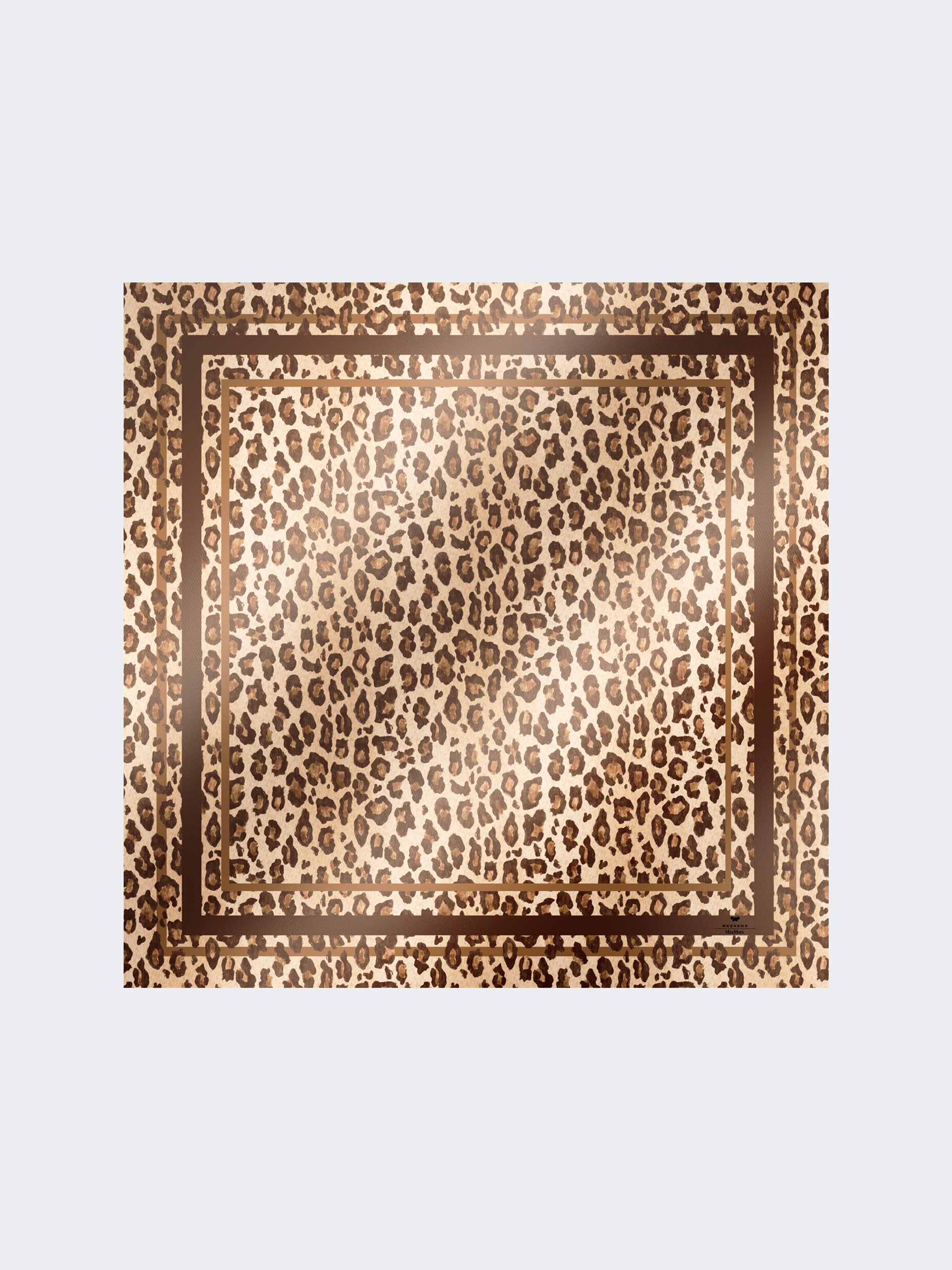 Patterned silk twill foulard - BLACK - Weekend Max Mara