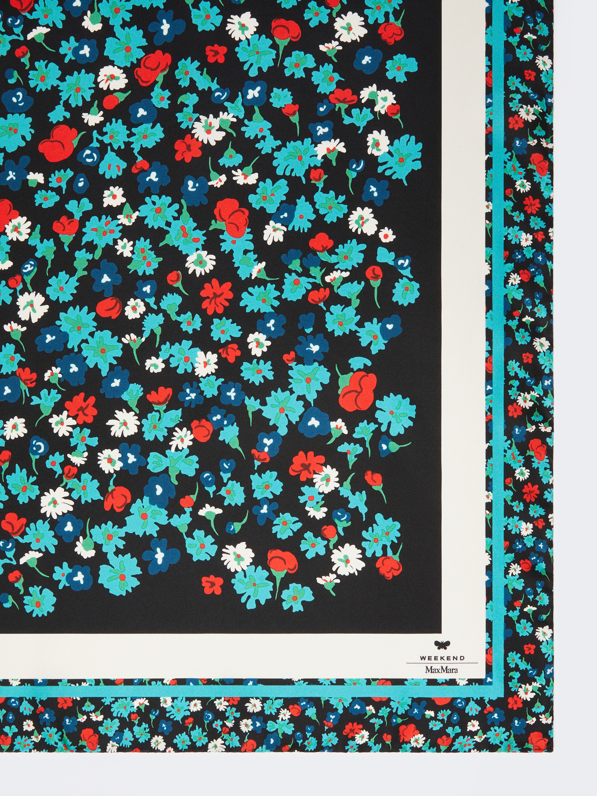 Patterned silk twill foulard - IVORY - Weekend Max Mara - 2