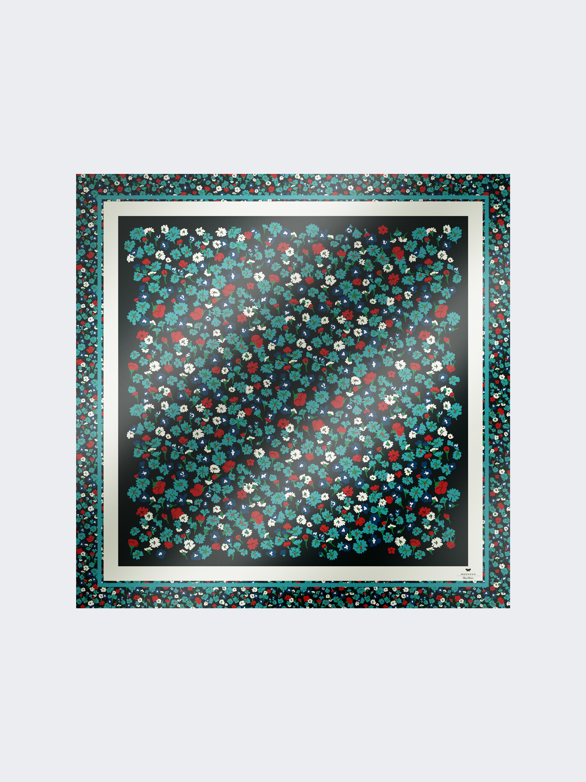 Patterned silk twill foulard - IVORY - Weekend Max Mara