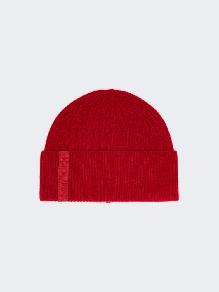 Cashmere beanie hat - DARK RED - Weekend