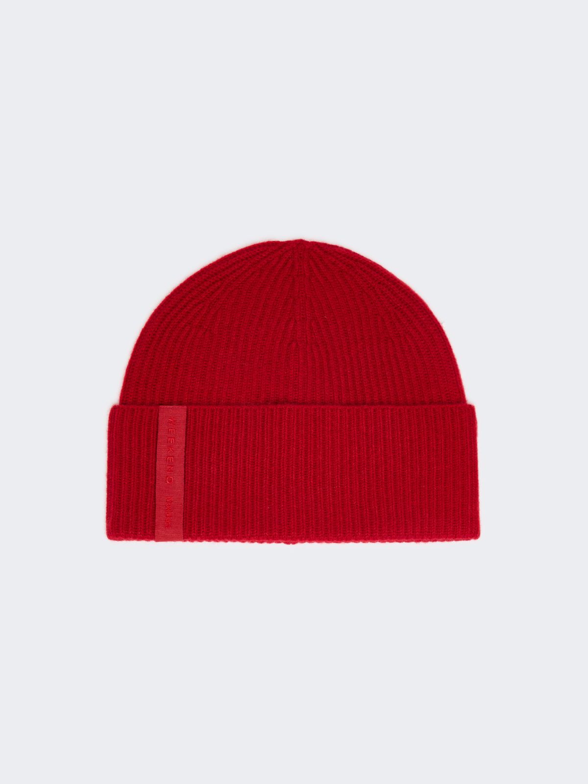 Cashmere beanie hat - DARK RED - Weekend