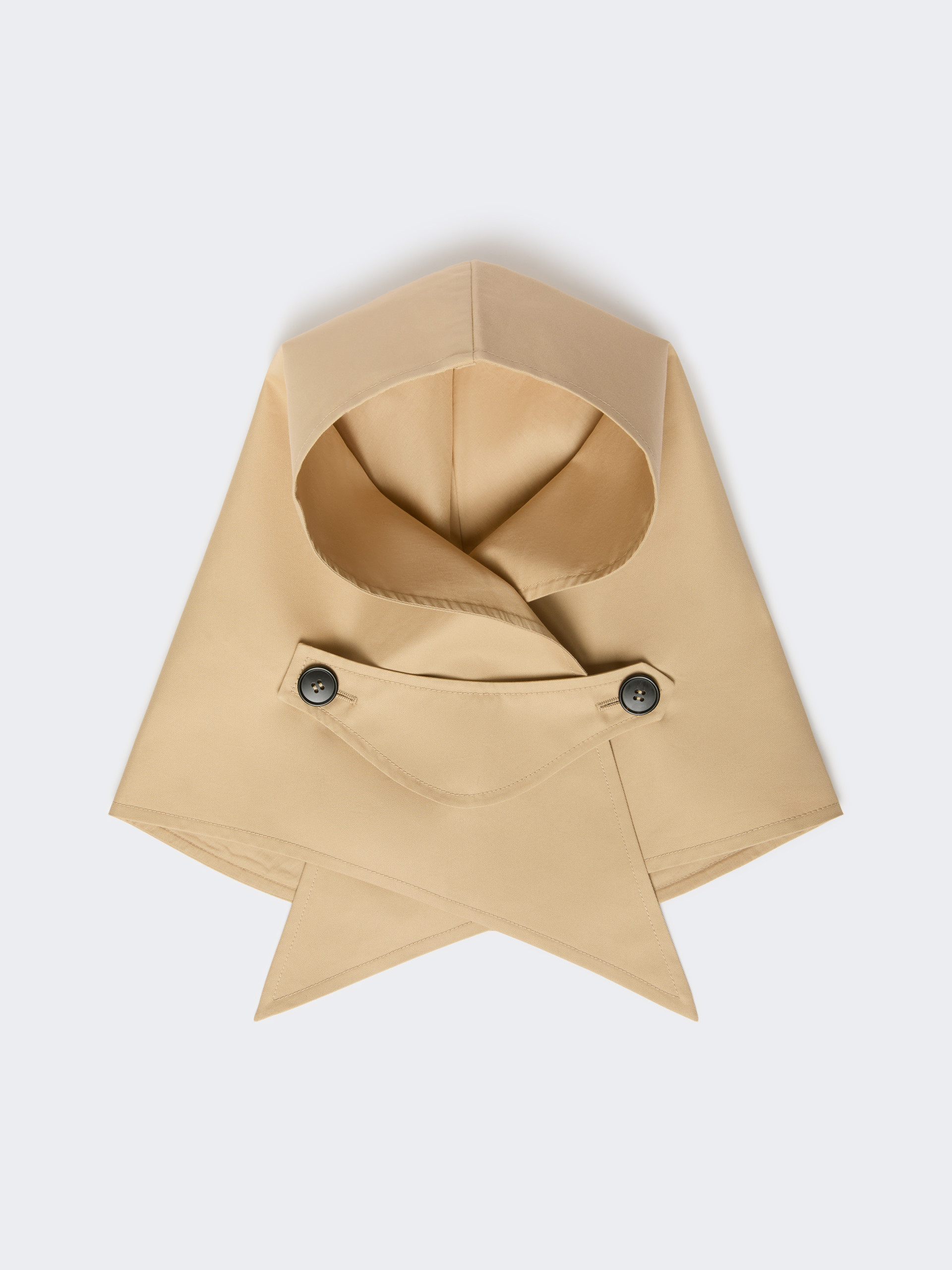 Hat-foulard in water-repellent gabardine - BEIGE - Weekend Max Mara - 2