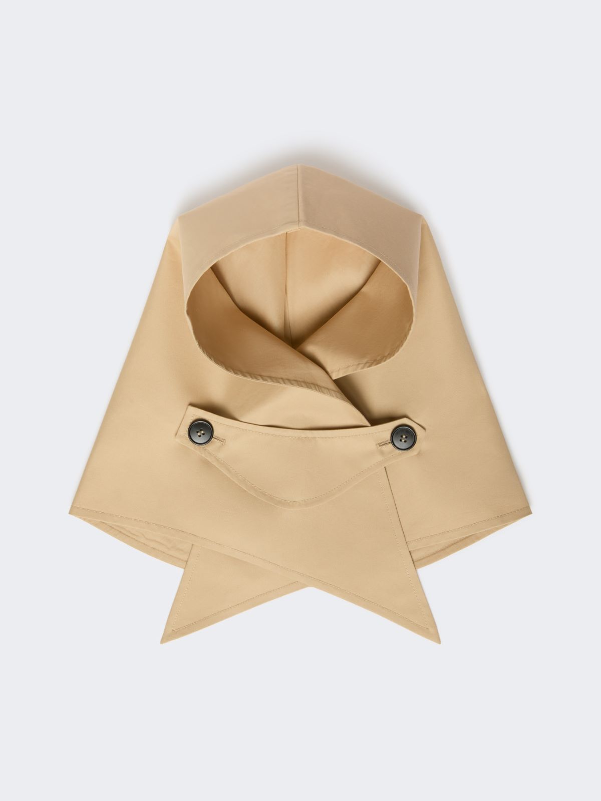 Cappello-foulard in gabardina antigoccia - BEIGE - Weekend - 2