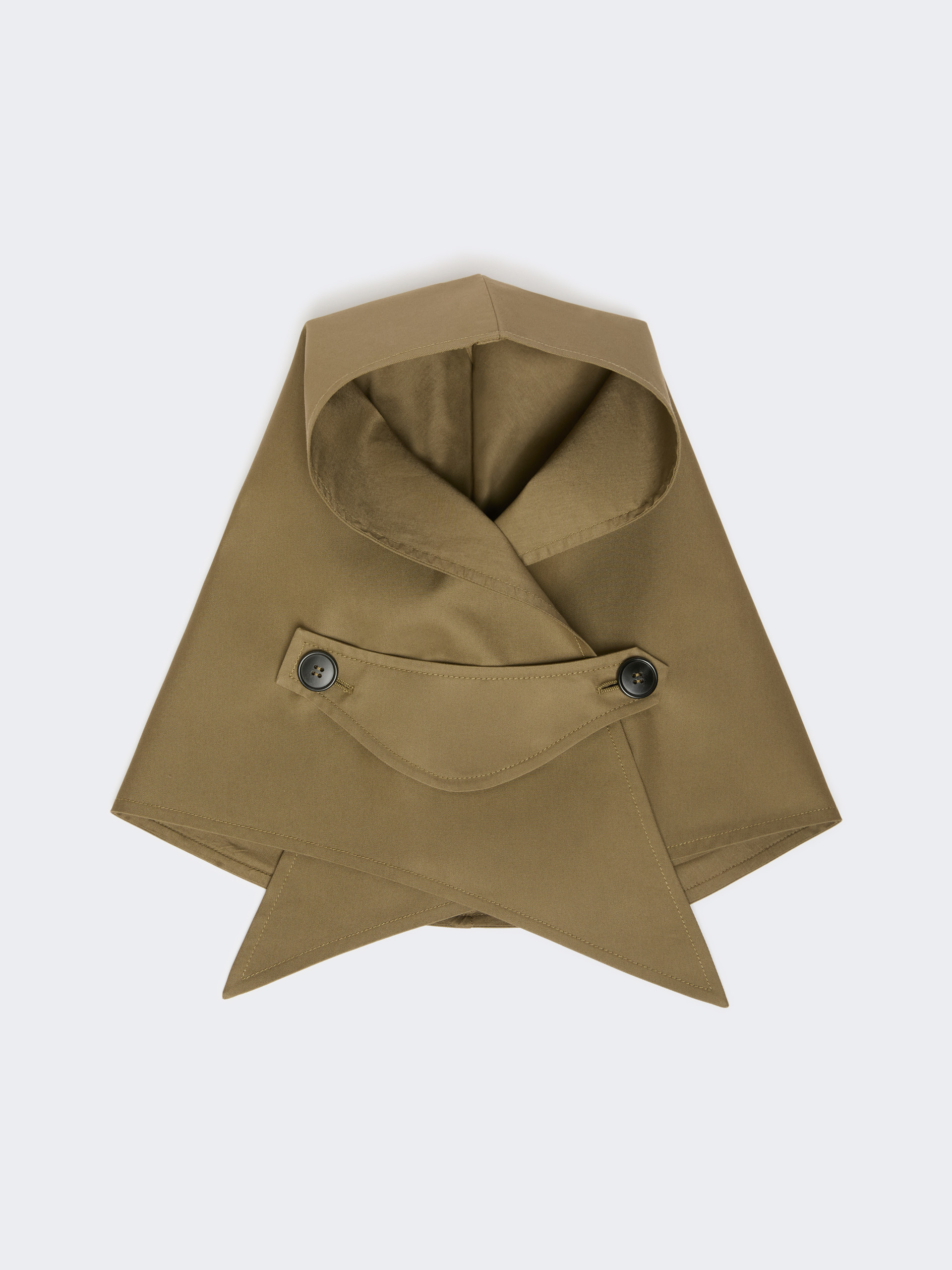 Hat-foulard in water-repellent gabardine - MUD - Weekend Max Mara - 2