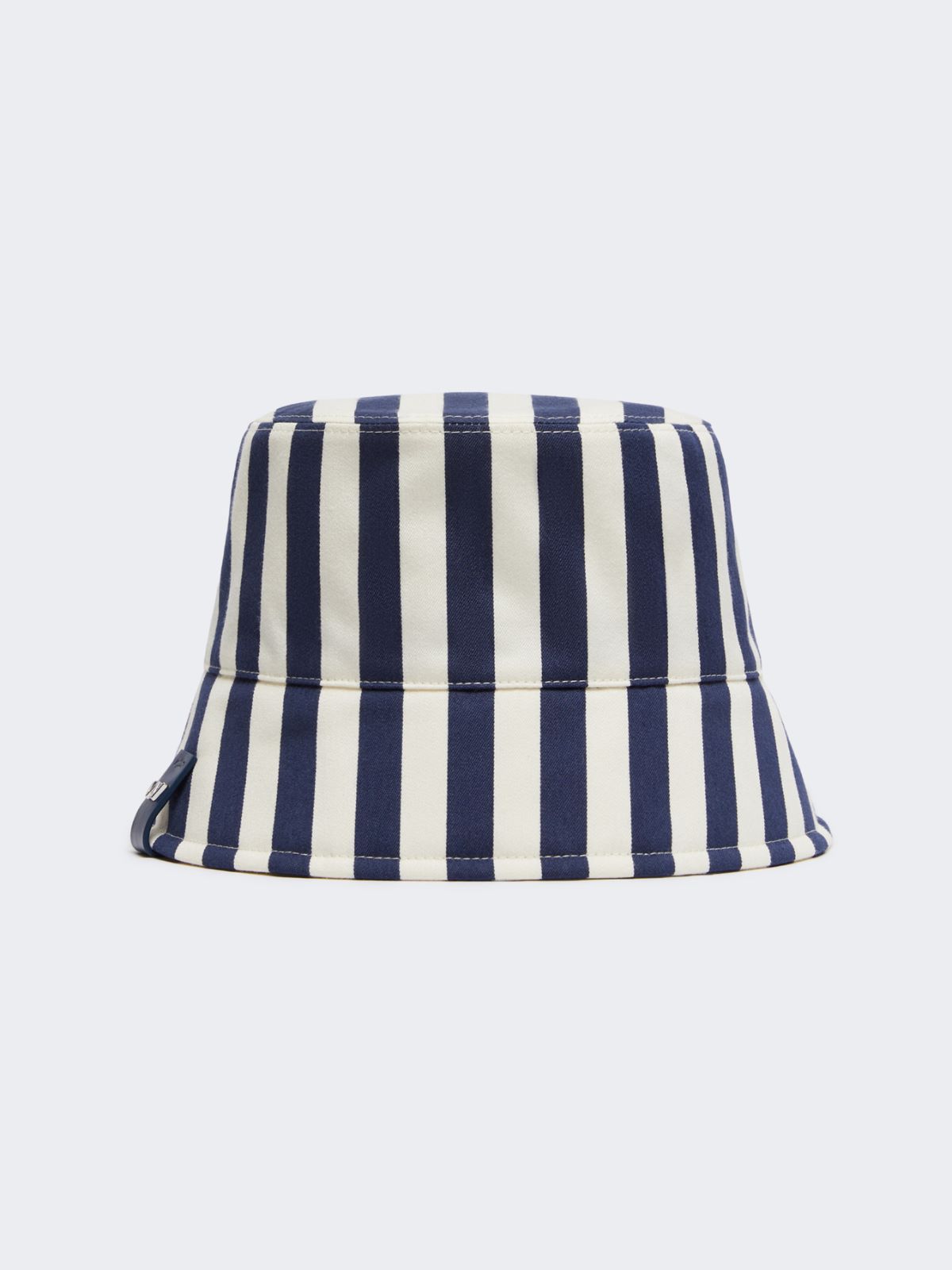 Striped cotton cloche hat - ULTRAMARINE - Weekend