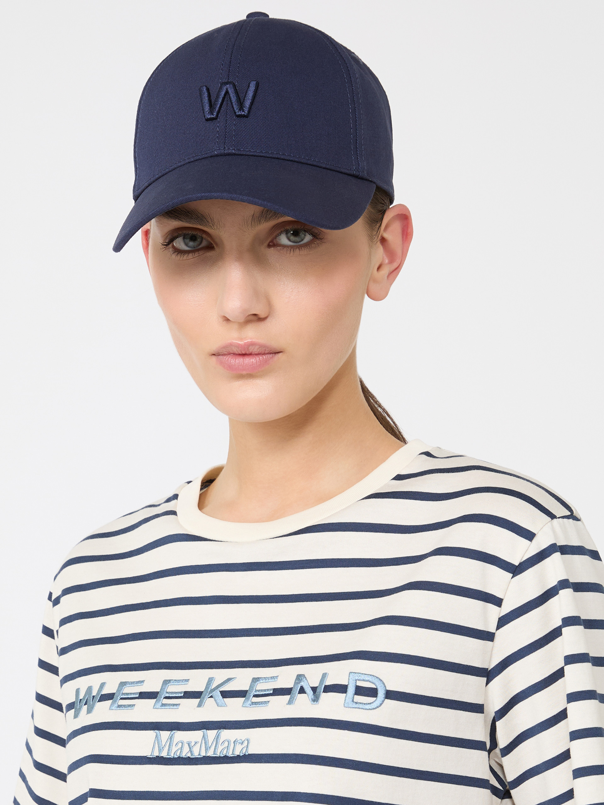 Canvas baseball cap - MIDNIGHTBLUE - Weekend Max Mara - 4