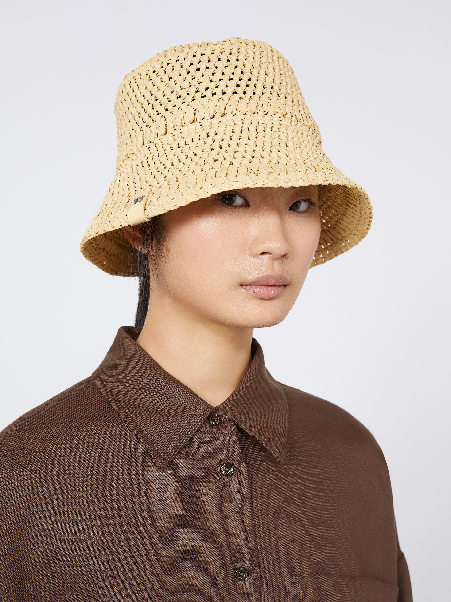Crochet viscose hat - BEIGE - Weekend Max Mara - 4