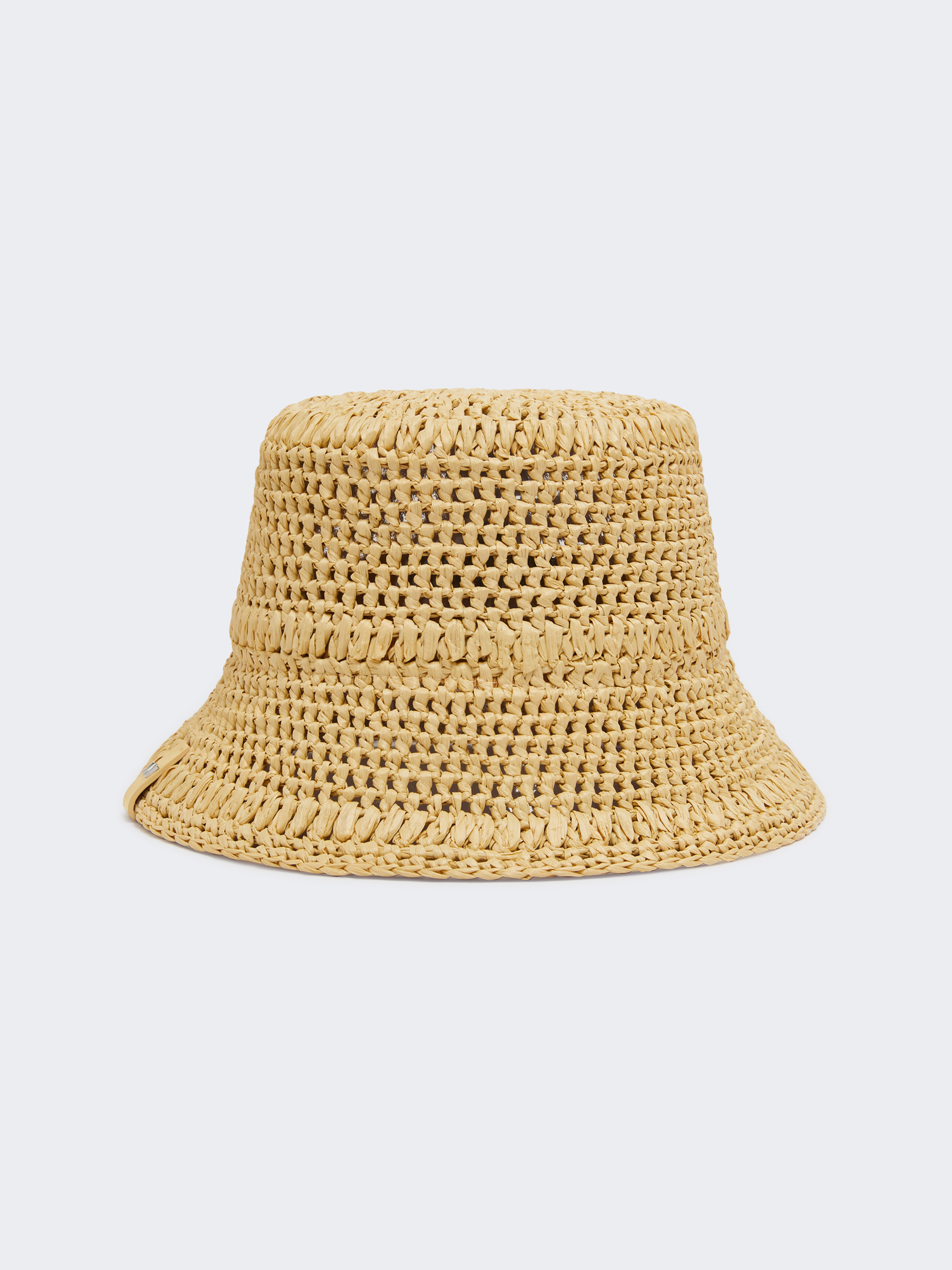 Crochet viscose hat, beige | Weekend Max Mara