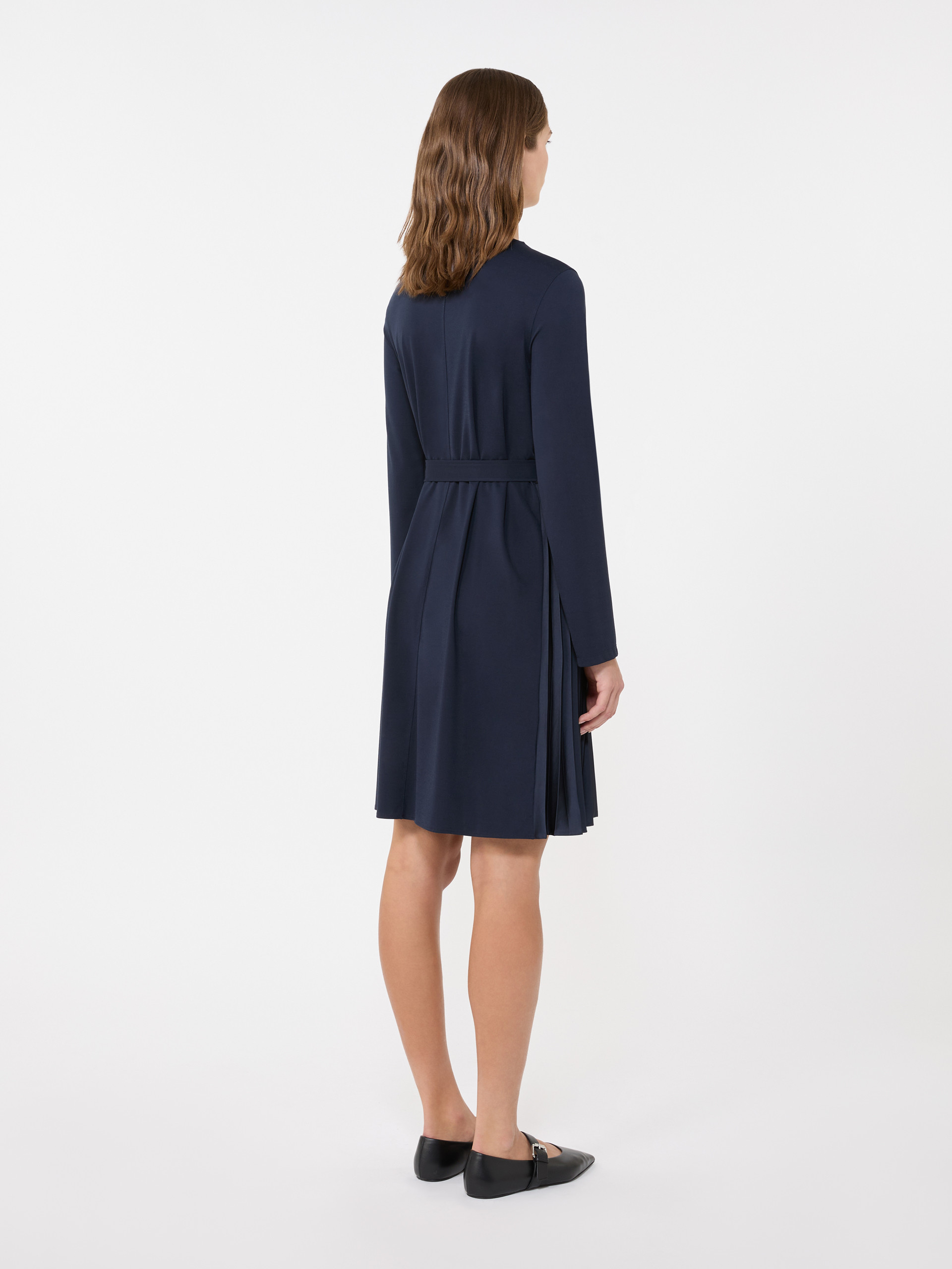 Milano-knit jersey dress - NAVY - Weekend Max Mara - 3