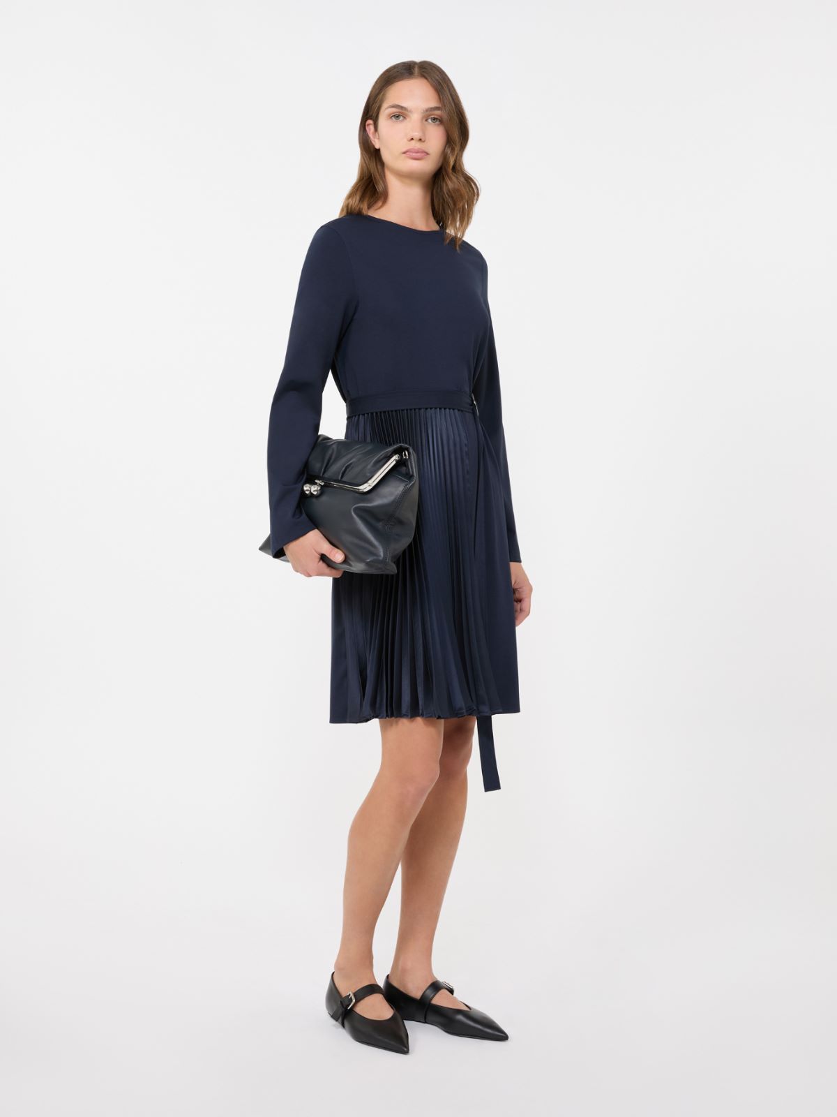Milano-knit jersey dress - NAVY - Weekend