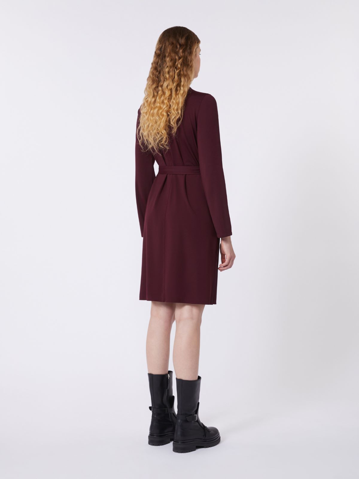 Milano-knit jersey dress - BORDEAUX - Weekend - 3