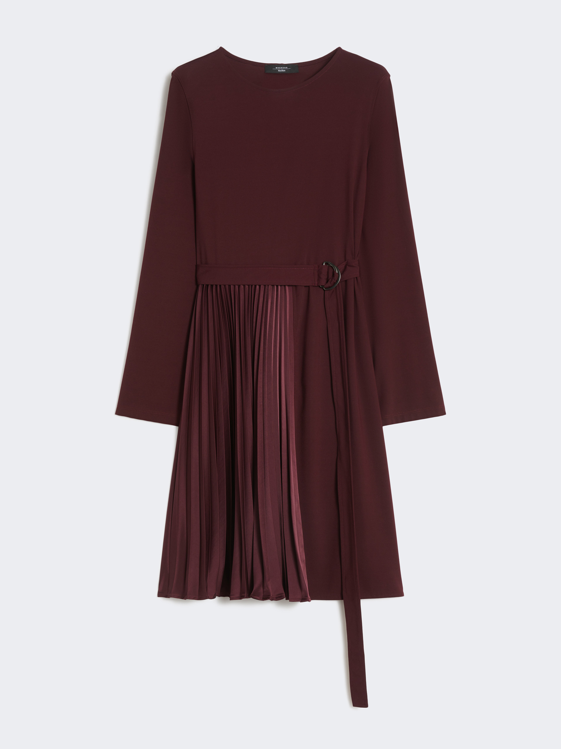 Milano-knit jersey dress - BORDEAUX - Weekend Max Mara - 4