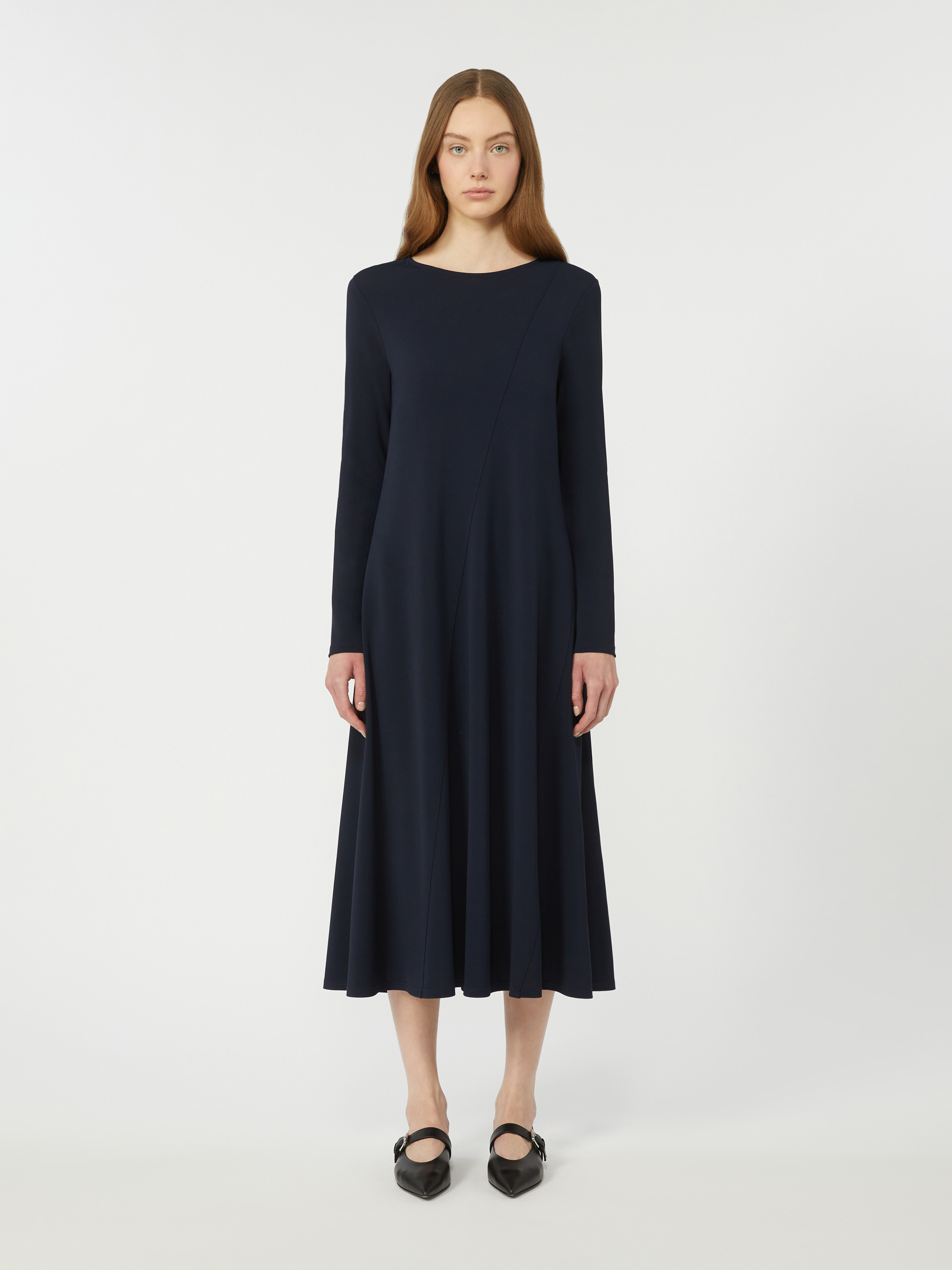 Long viscose jersey dress - NAVY - Weekend Max Mara - 2