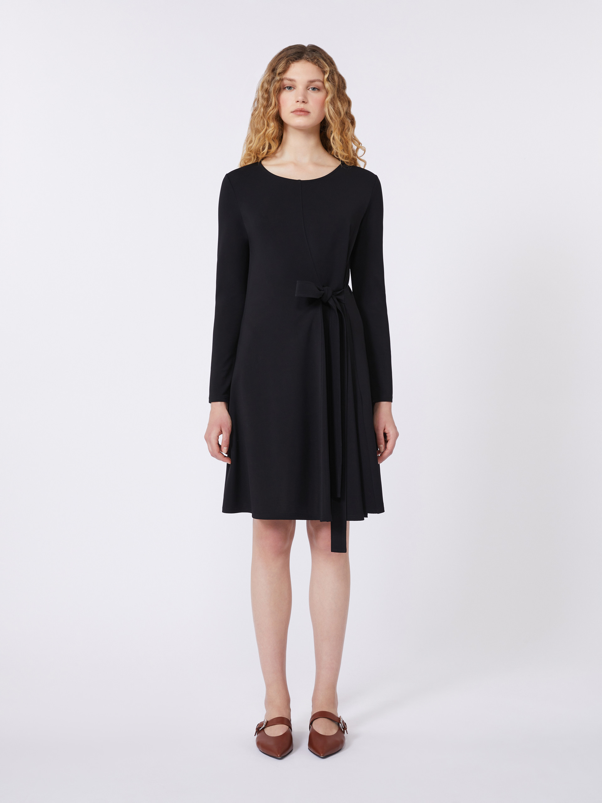 Crepe jersey dress - BLACK - Weekend Max Mara