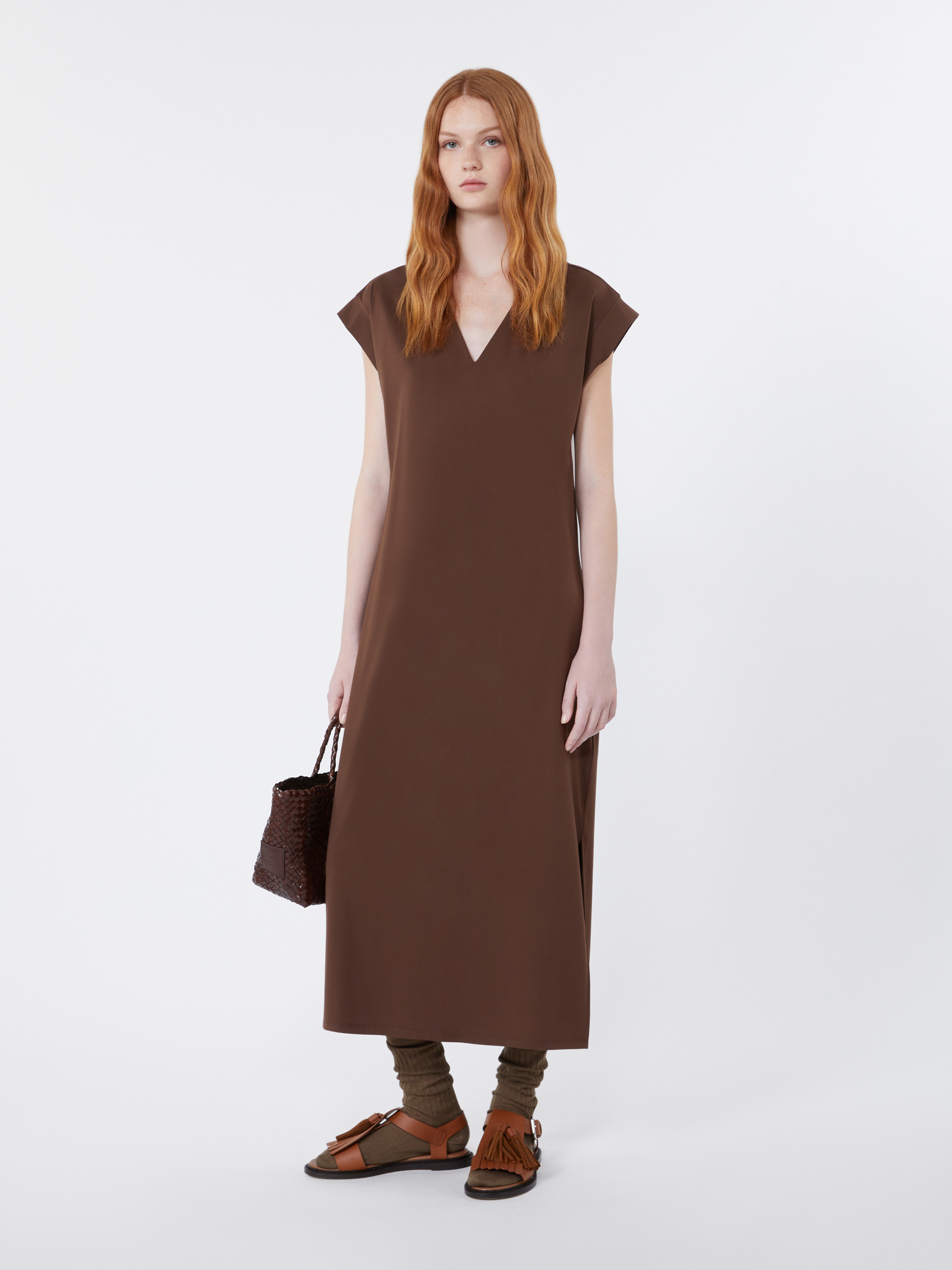 Milano jersey dress - CHOCOLATE - Weekend Max Mara