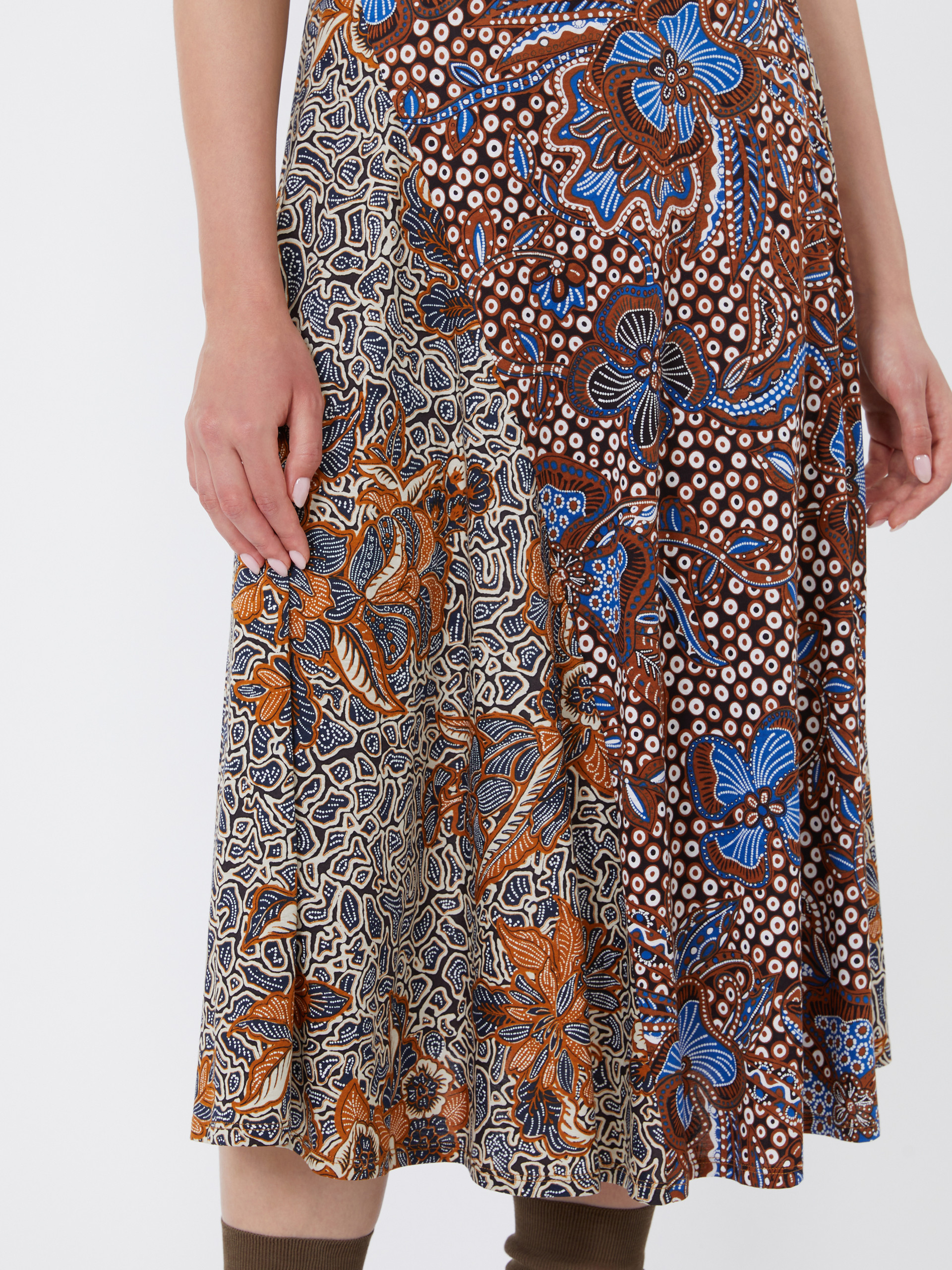 Printed jersey midi dress - TOBACCO - Weekend Max Mara - 4